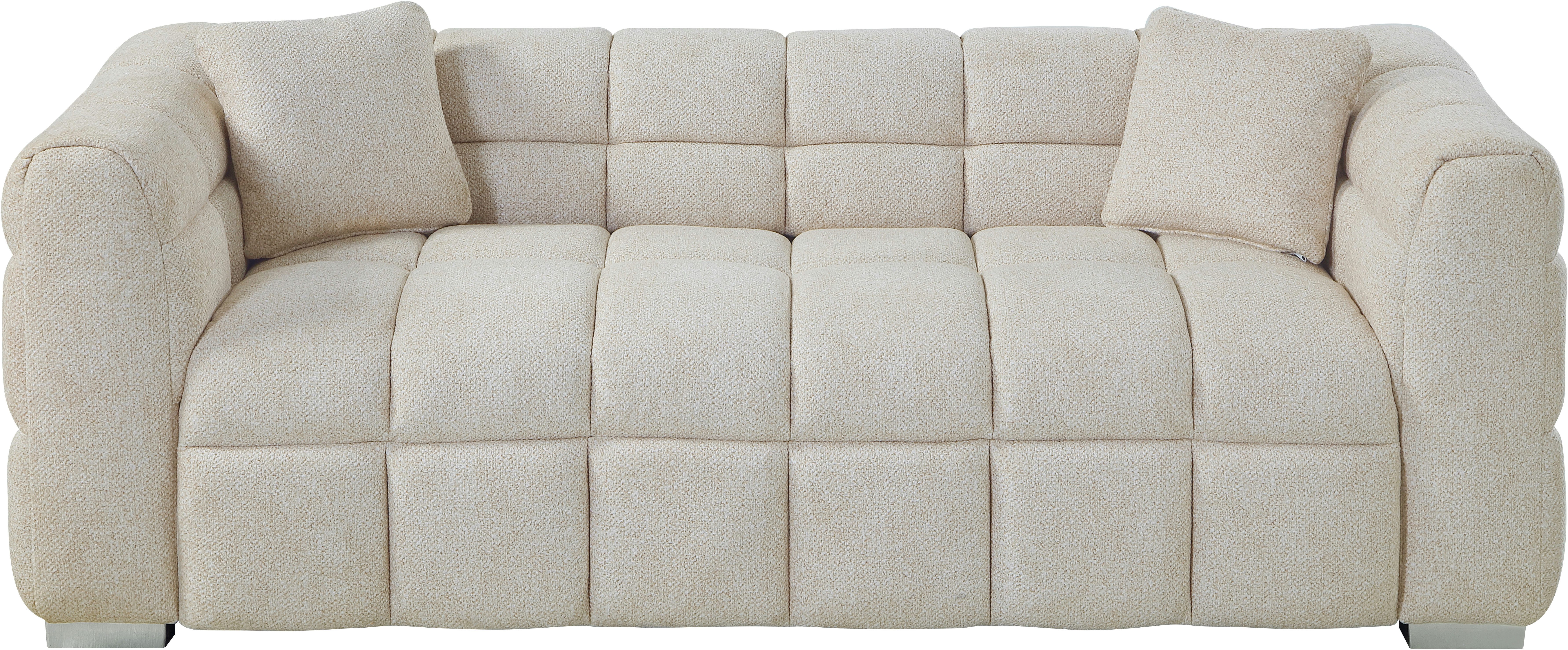 ATLANTIC home collection 3-Sitzer, "Bubble"-3D Optik Sofa mit Taschenfederkern, inkl. Zierkissen