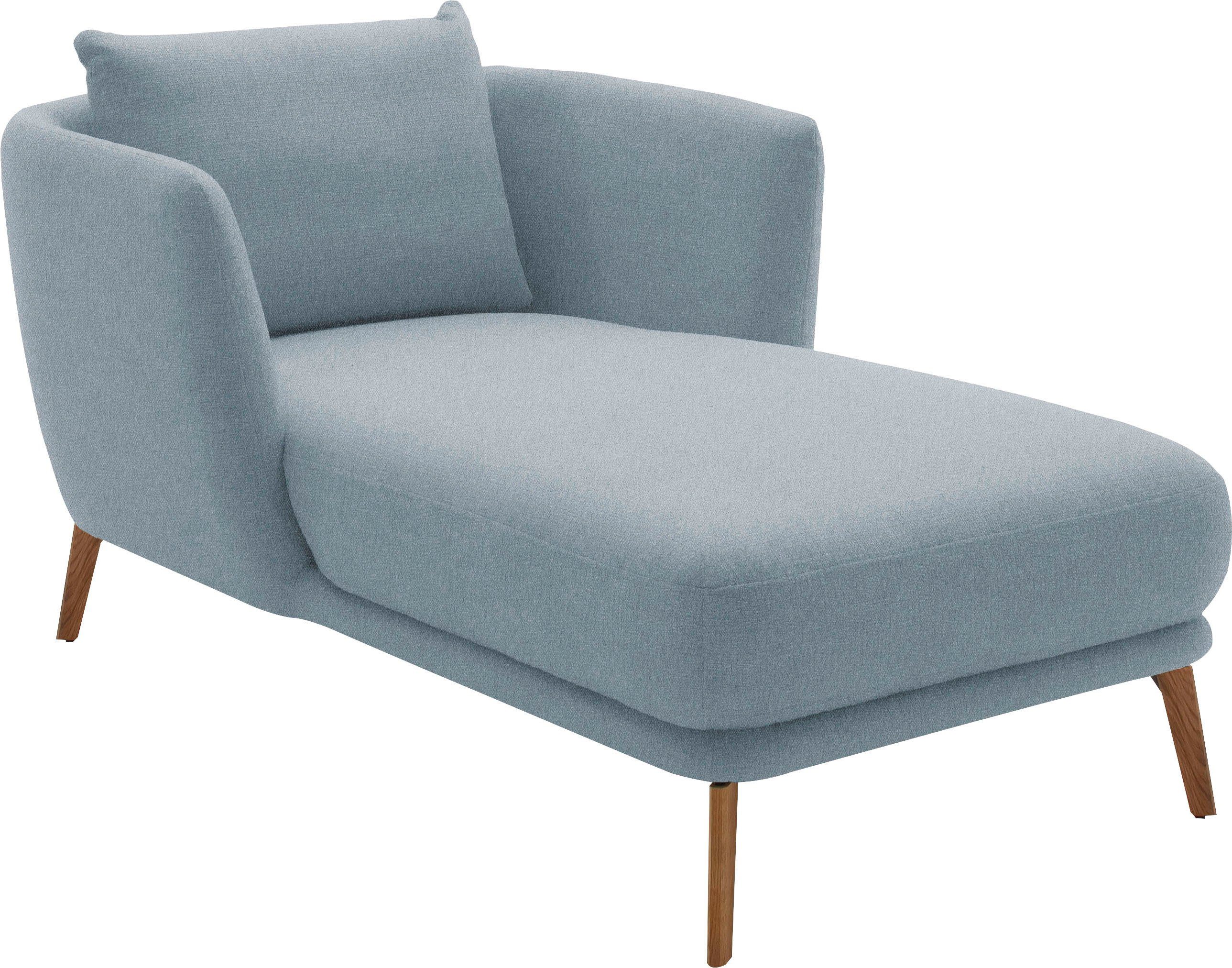 SCHÖNER WOHNEN-Kollektion Chaiselongue Pearl - 5 Jahre Hersteller-Garantie, auch in Bouclé. Füße Massivholz, Loveseat und Loungesessel, Maße (B/H/T): 101/71/161 cm