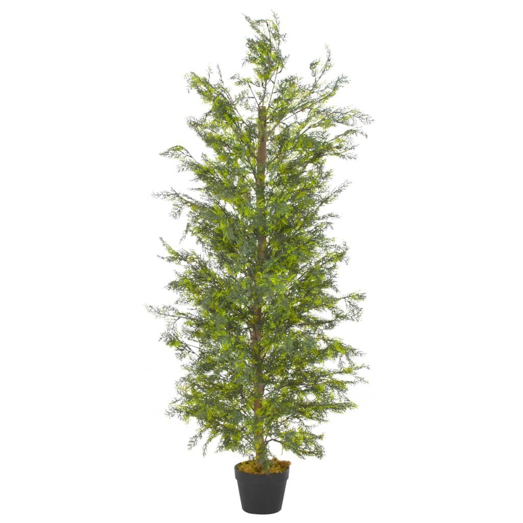 Kunstpflanze Künstliche Pflanze Zypresse mit Topf Grün 150 cm, furnicato, Höhe 150 cm | Kunstpflanzen
