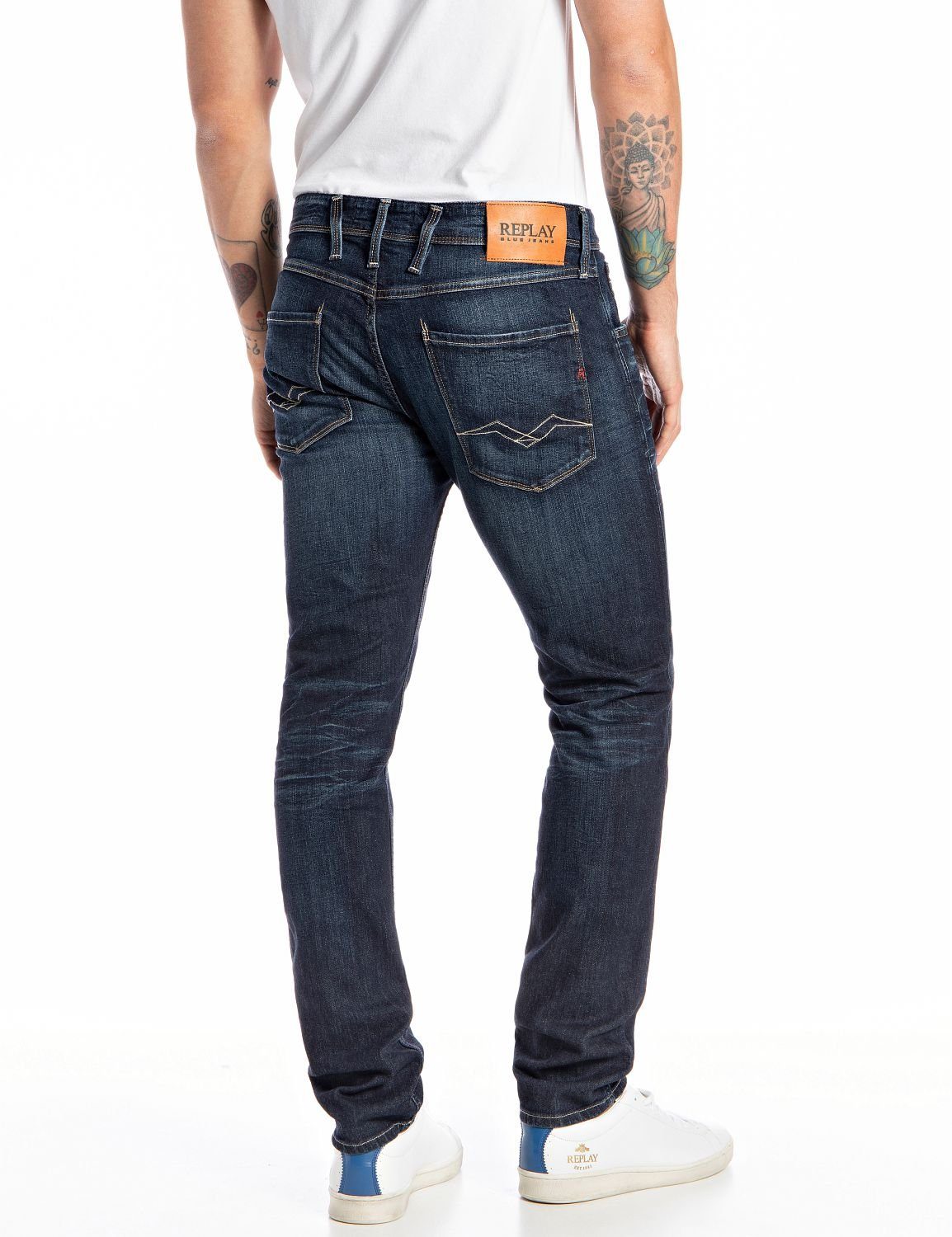 ANBASS Stretch Slim-fit-Jeans Replay mit