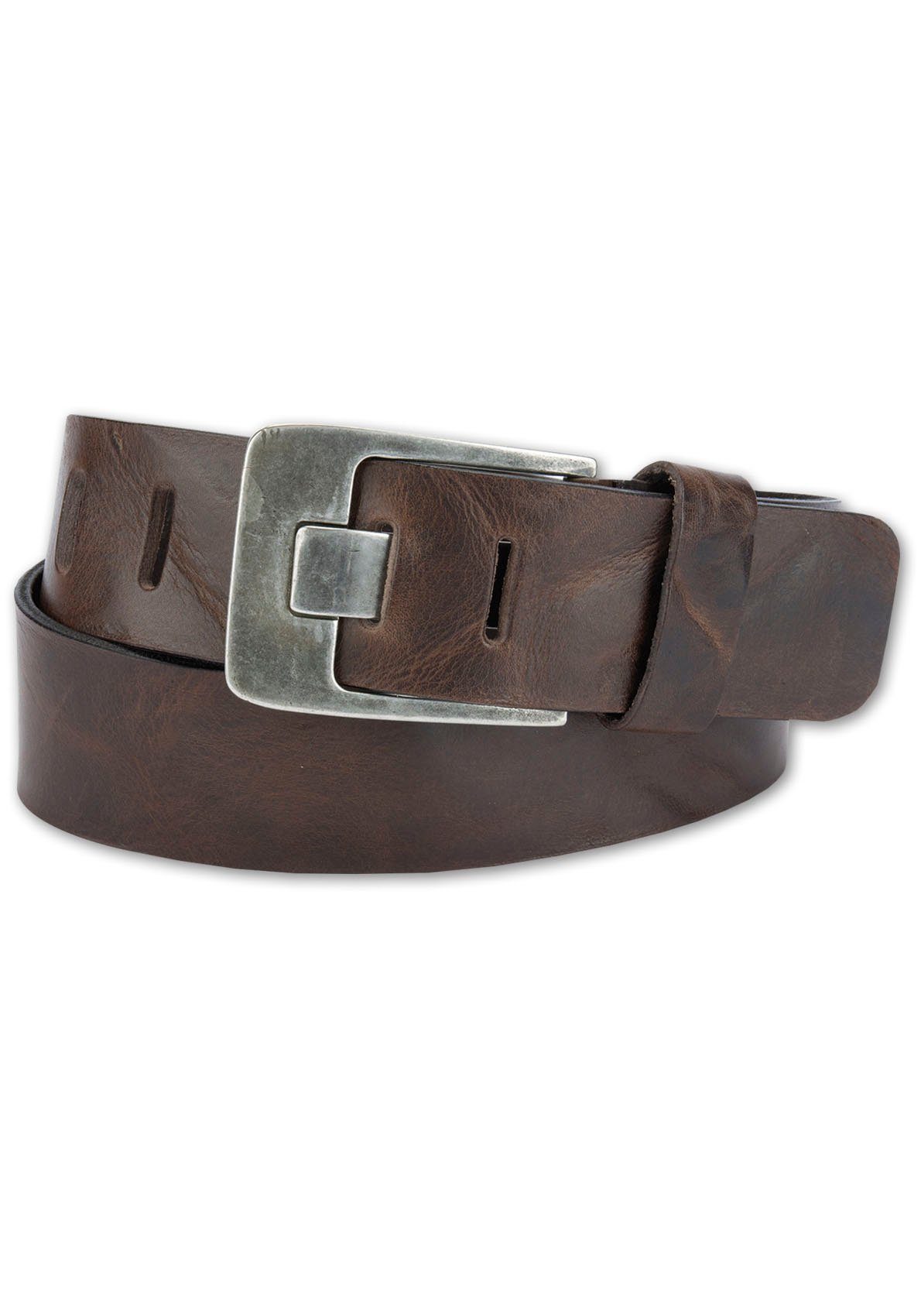 BERND GÖTZ Ledergürtel mit Farbeffekt