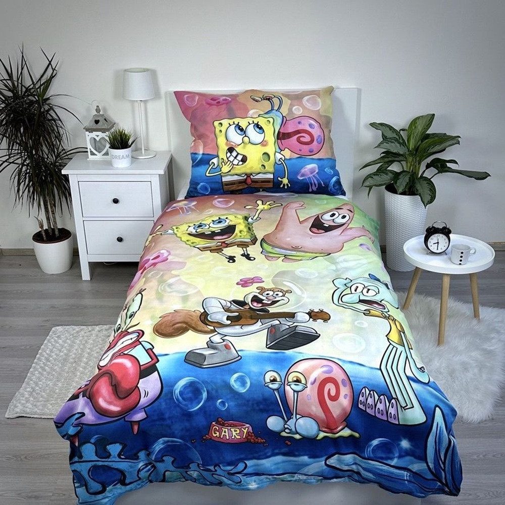 Sponge Bob Bettwäsche SpongeBob Schwammkopf Party günstig online kaufen