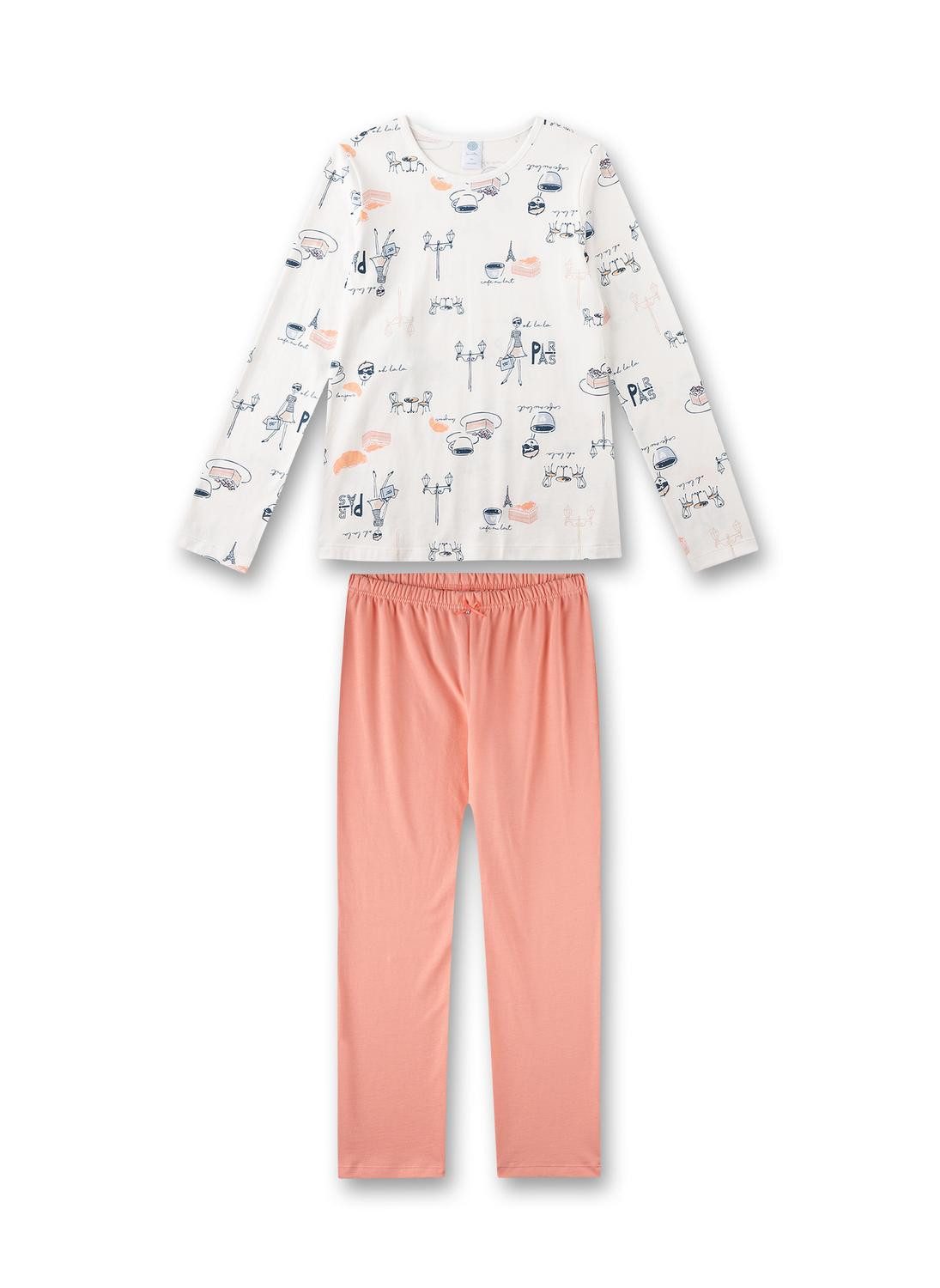 Sanetta Pyjama Mädchen-Schlafanzug lang