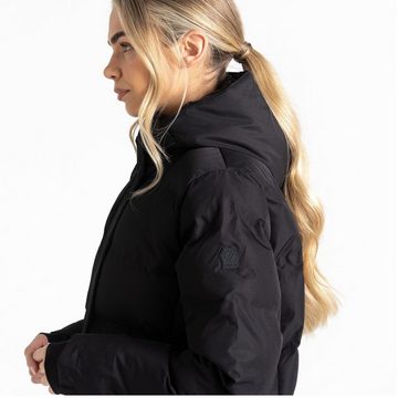 Dare2b Funktionsjacke Wander Wintermantel gesteppt für Damen mit Kapuze länger geschnitten