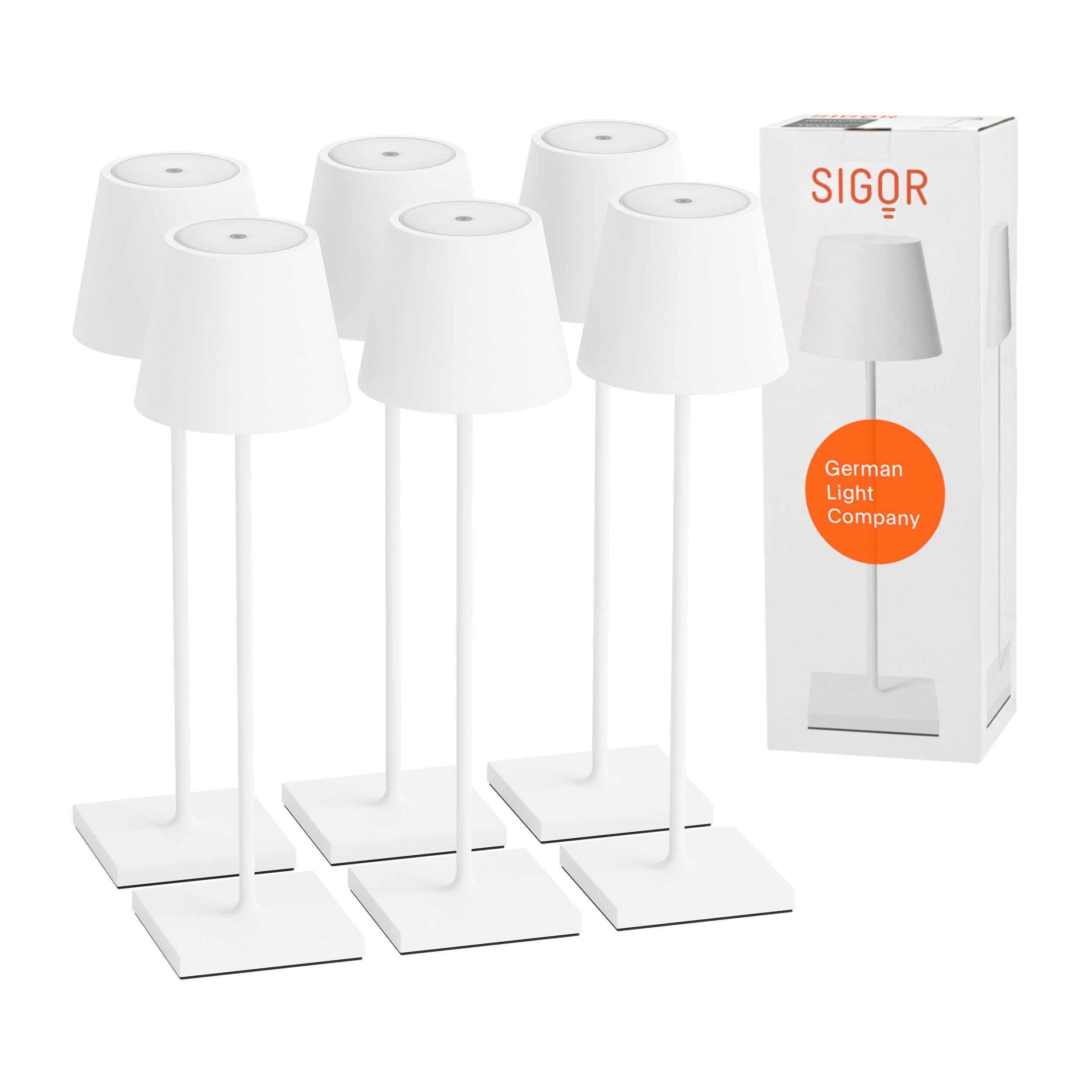SIGOR LED Tischleuchte, Dimmbar, LED fest integriert, 2.700 + 2.200 K