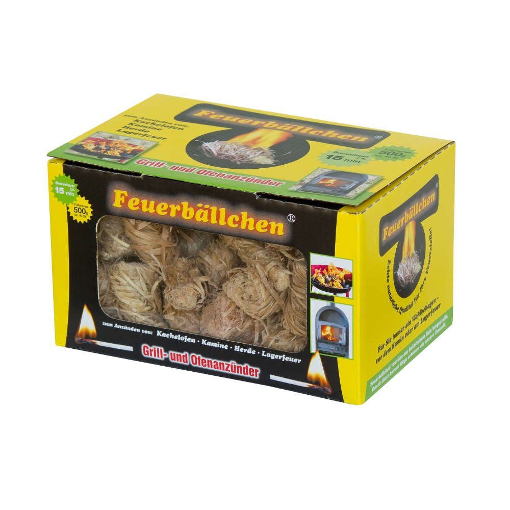 Raiffeisen Waren Grillanzünder Raiffeisenwaren Feuerbällchen Anzünder, Inhalt 0,5 kg (Schachtel)