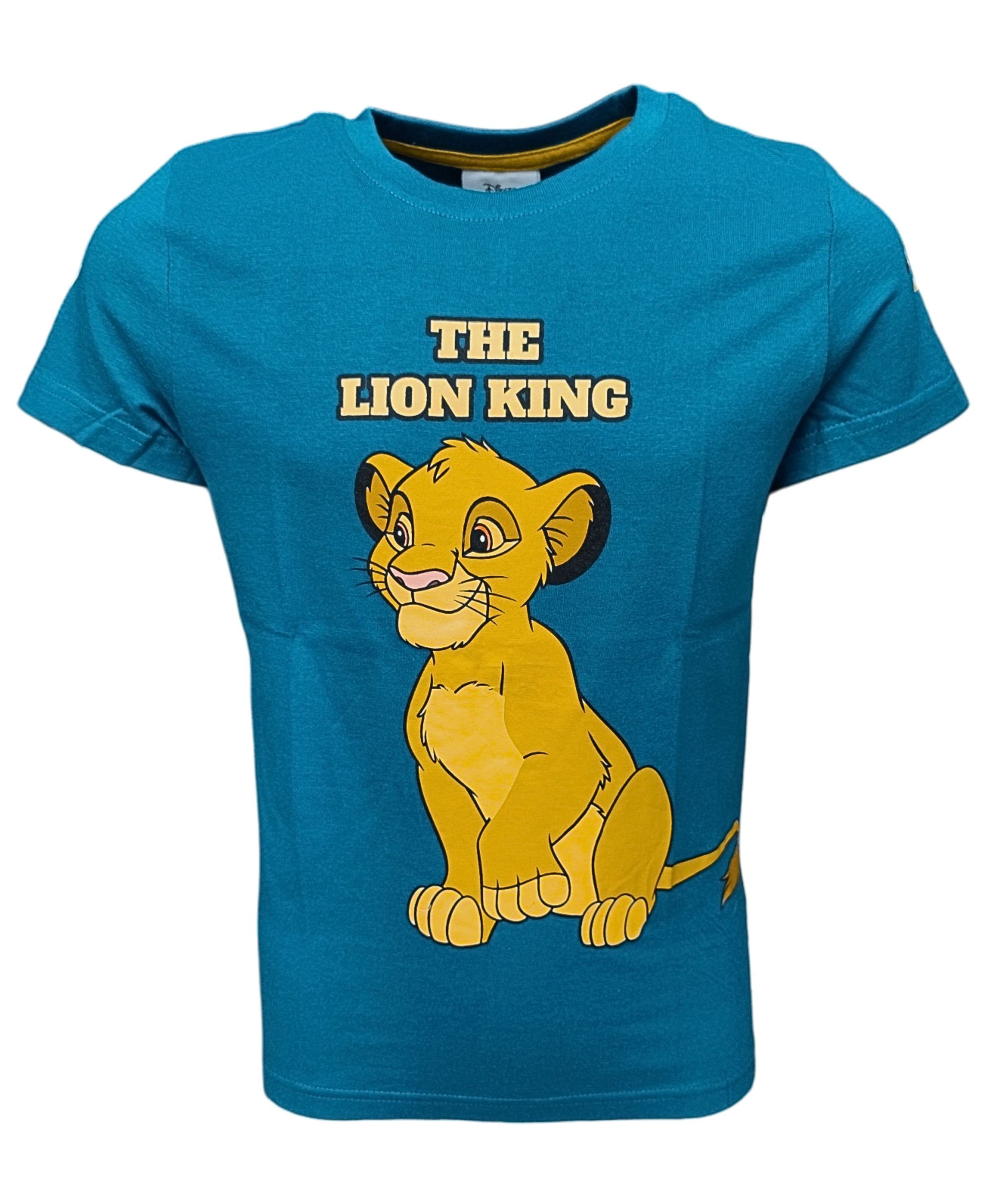 Disney The Lion King T-Shirt Simba Jungen Kurzarmshirt aus Baumwolle Gr. 98 - 128 cm