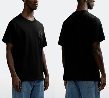 Versace T-Shirt Jeans Couture T-Shirt Retro Vemblem Cotton Shirt Tee Top Schwarz
