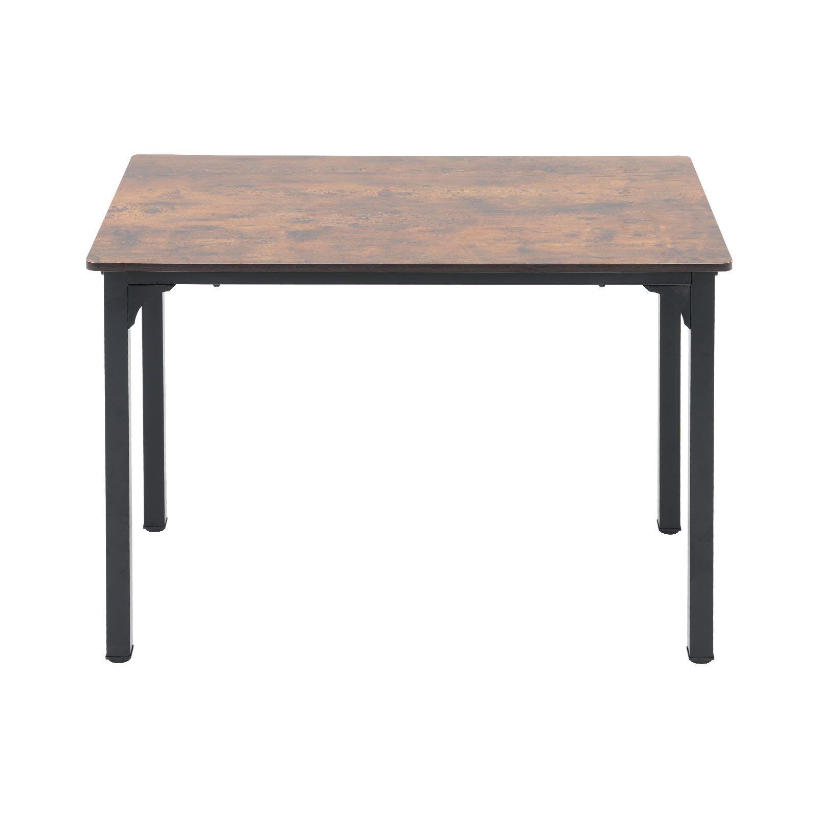 Sunsitt Esstisch Küchentisch Industrial 108 x 65 x74 cm (Tisch mit Metallgestell & Holzmasserung, Optik in Vintage Braun & Schwarz), MDF Tischplatte - Esszimmertisch