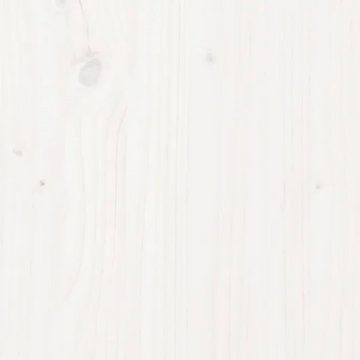 furnicato Tierbett Hundebett Weiß 55,5x45,5x28 cm Massivholz Kiefer
