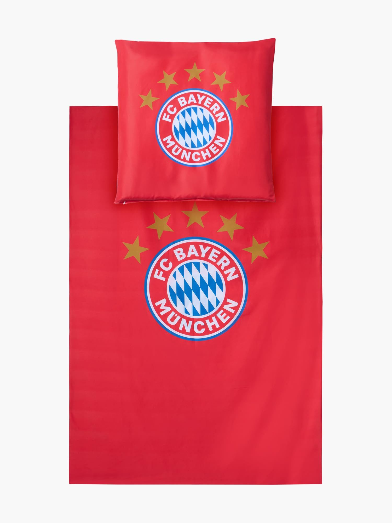 FC Bayern München Bettwäsche FC Bayern München Bettwäsche Mikrofaser 135 x 200 cm (Rot), 100% Polyester