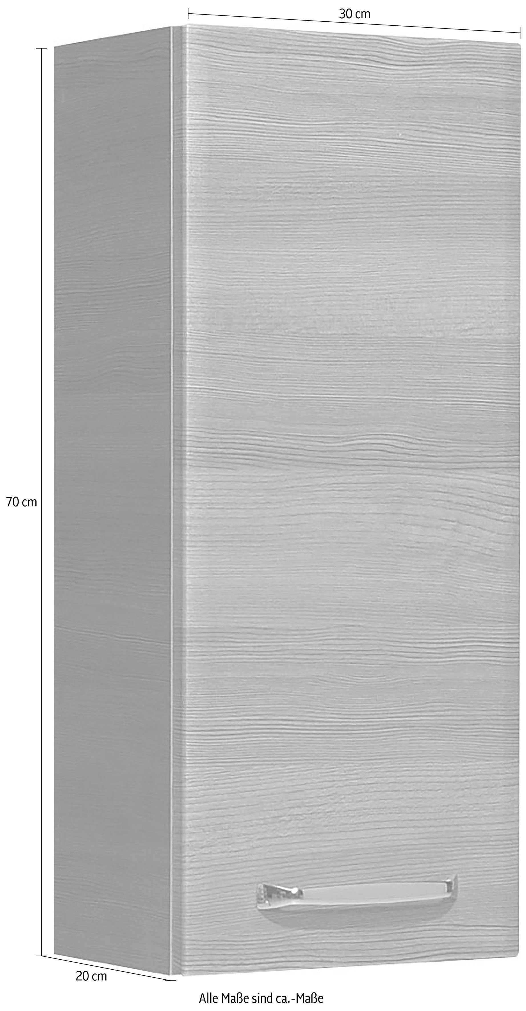 Breite PELIPAL Glaseinlegeböden Türdämpfer, 328 Metallgriff, 30 cm, Hängeschrank Quickset