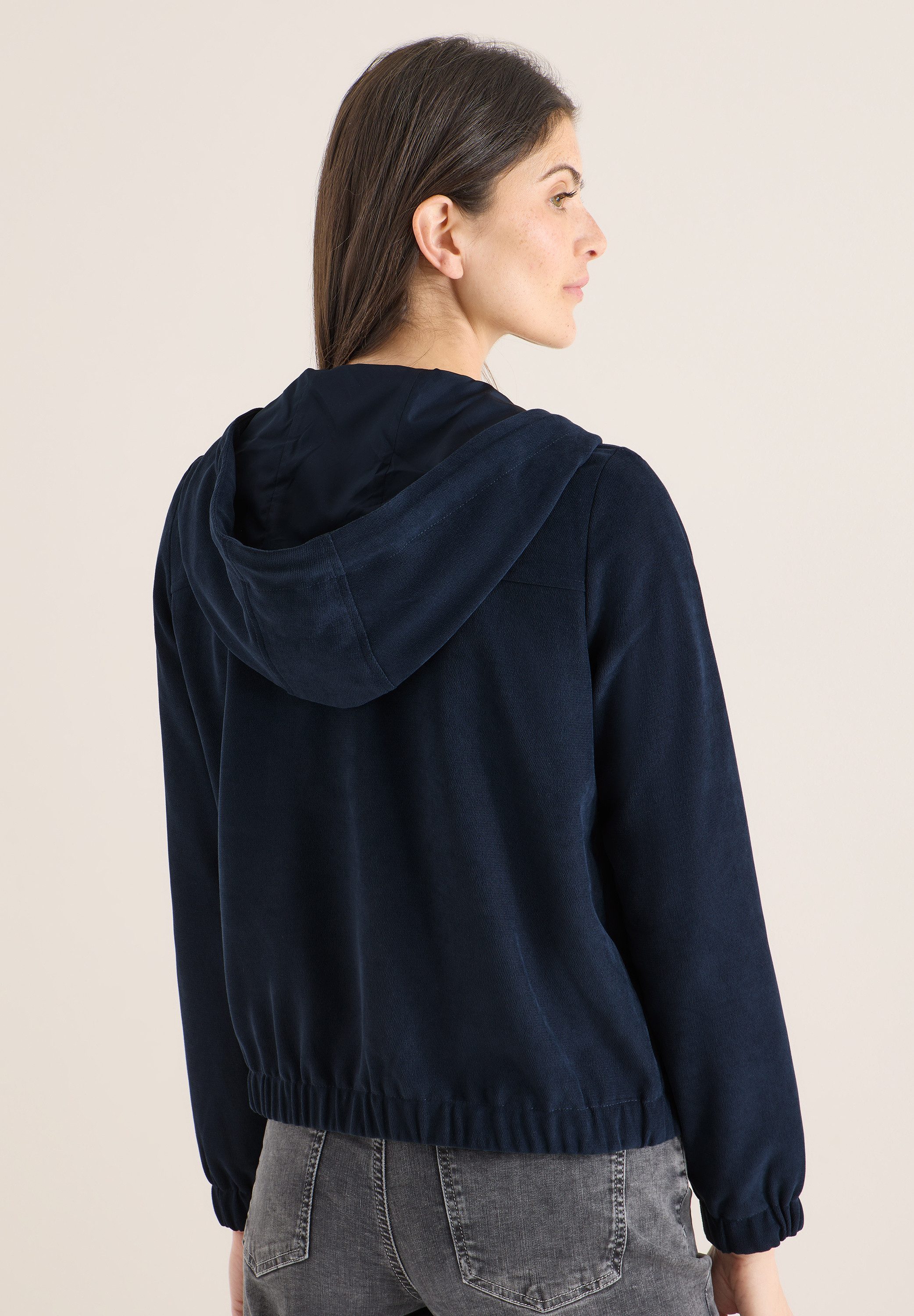 CECIL Kapuzenfleecejacke im Hoodie-Style