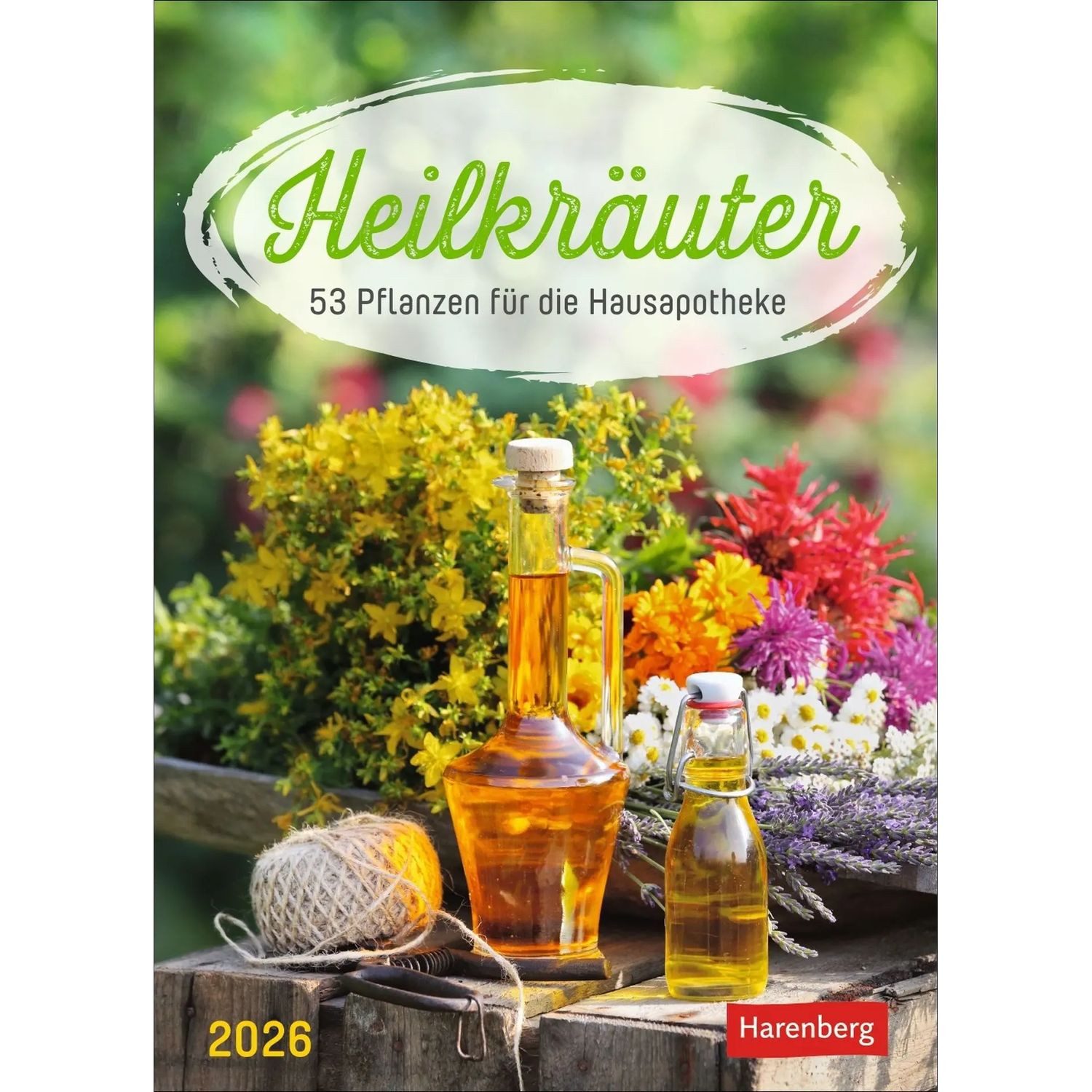 Harenberg Kalender Verlag Wandkalender Heilkräuter Wochenkalender 2026 - 53 Pflanzen für die Hausapotheke