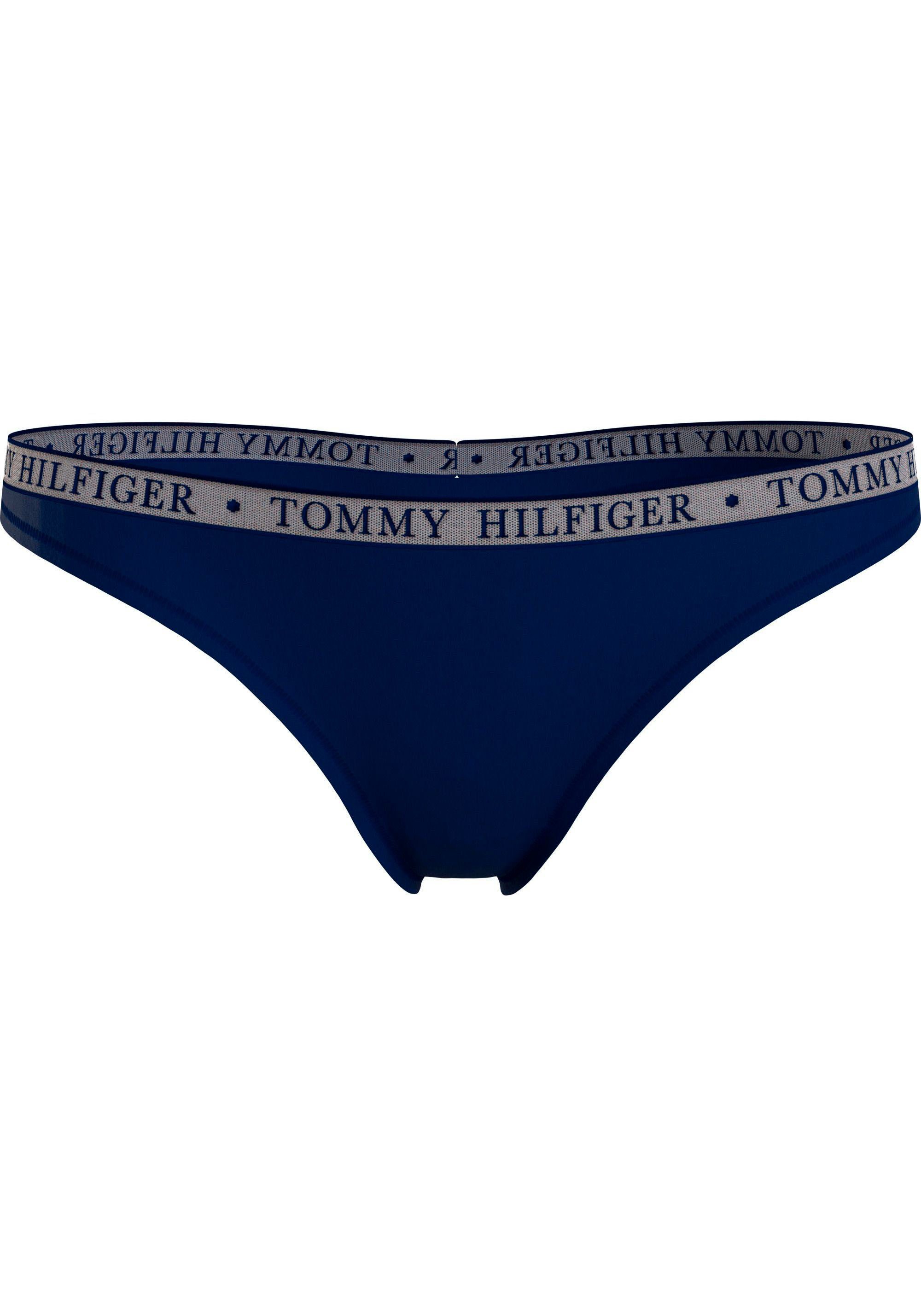 Tommy Hilfiger Underwear T-String 3er-Pack) SIZES) Tommy Hilfiger 3P LACE (EXT mit Logobund THONG (Packung, Pink_Dawn/Glam_Blue/Desert_Sky