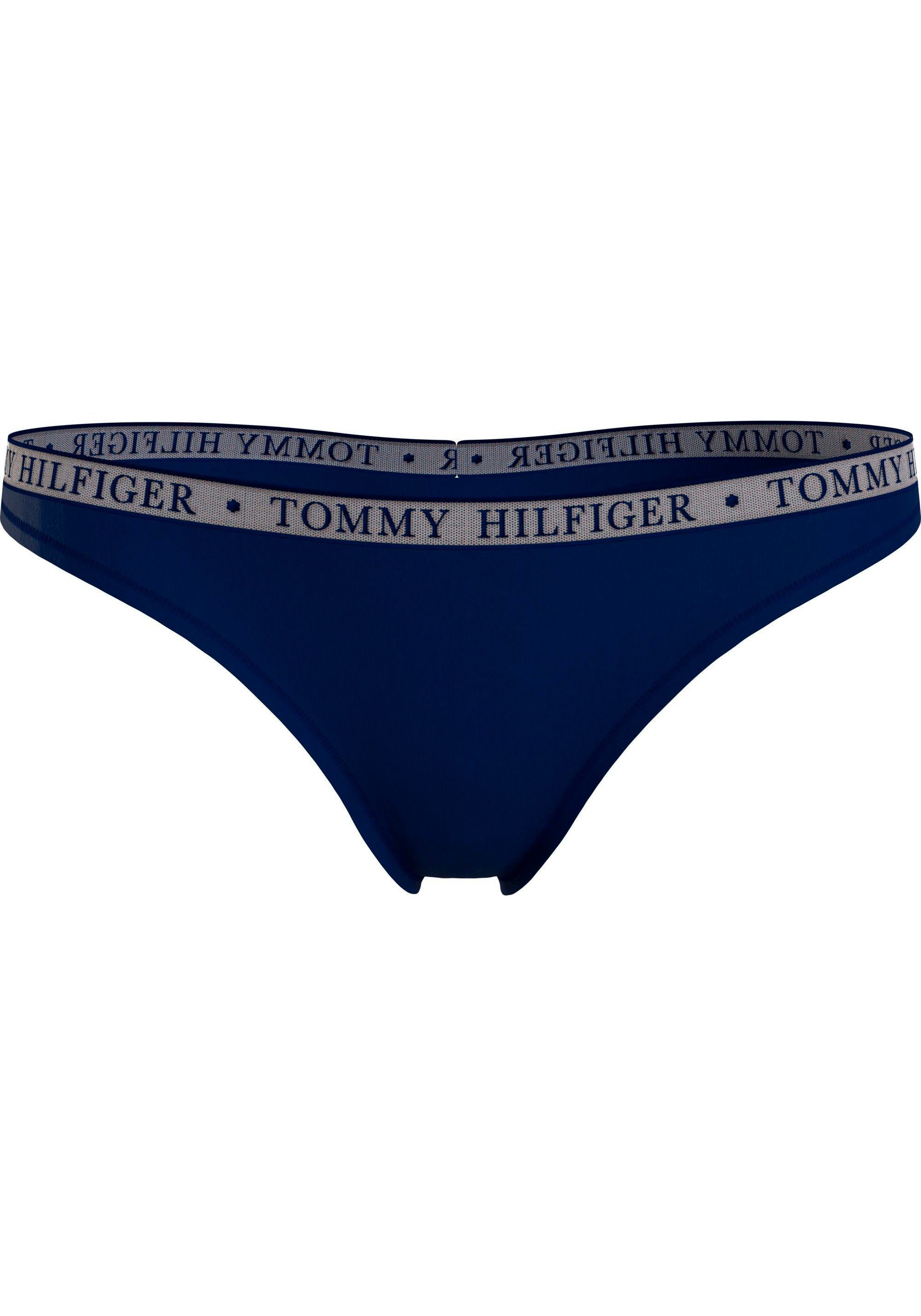 Tommy THONG Pink_Dawn/Glam_Blue/Desert_Sky mit SIZES) (Packung, (EXT 3P T-String Hilfiger Logobund LACE 3er-Pack) Hilfiger Underwear Tommy