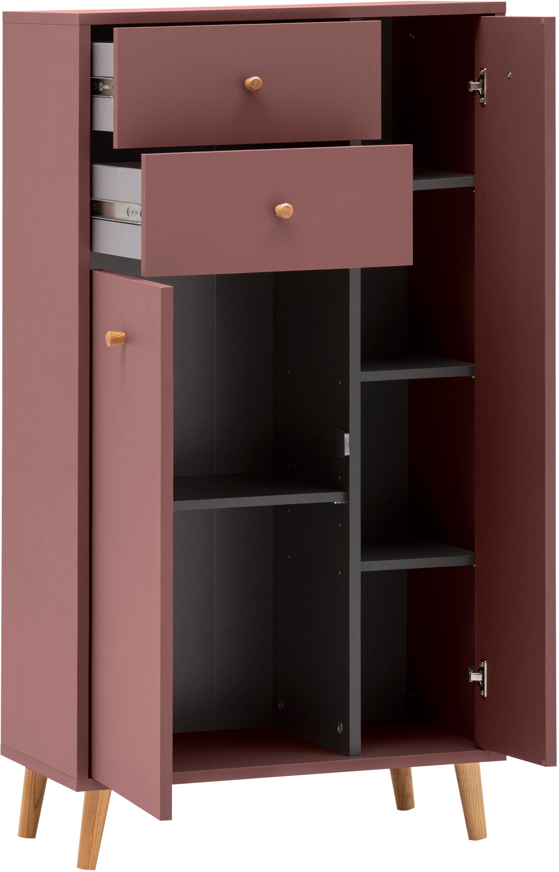 Schildmeyer Highboard Bjarne, Highboard, Made in Germany, B: 60,2 cm (1 St), Solide Verarbeitung - Dieses Produkt ist in Deutschland gefertigt