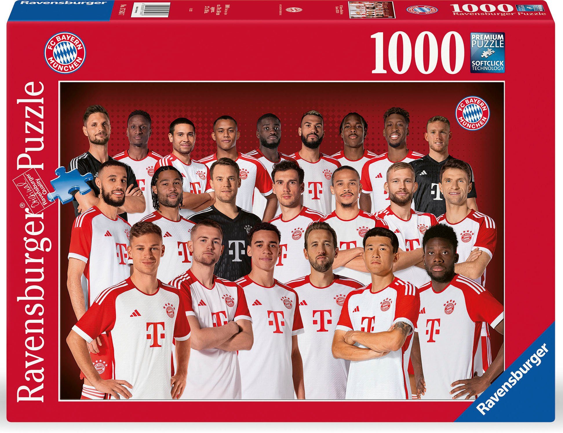 Ravensburger Puzzle FC Bayern Saison 2023/24, 1000 Puzzleteile, Made in Germany; FSC® - schützt Wald - weltweit