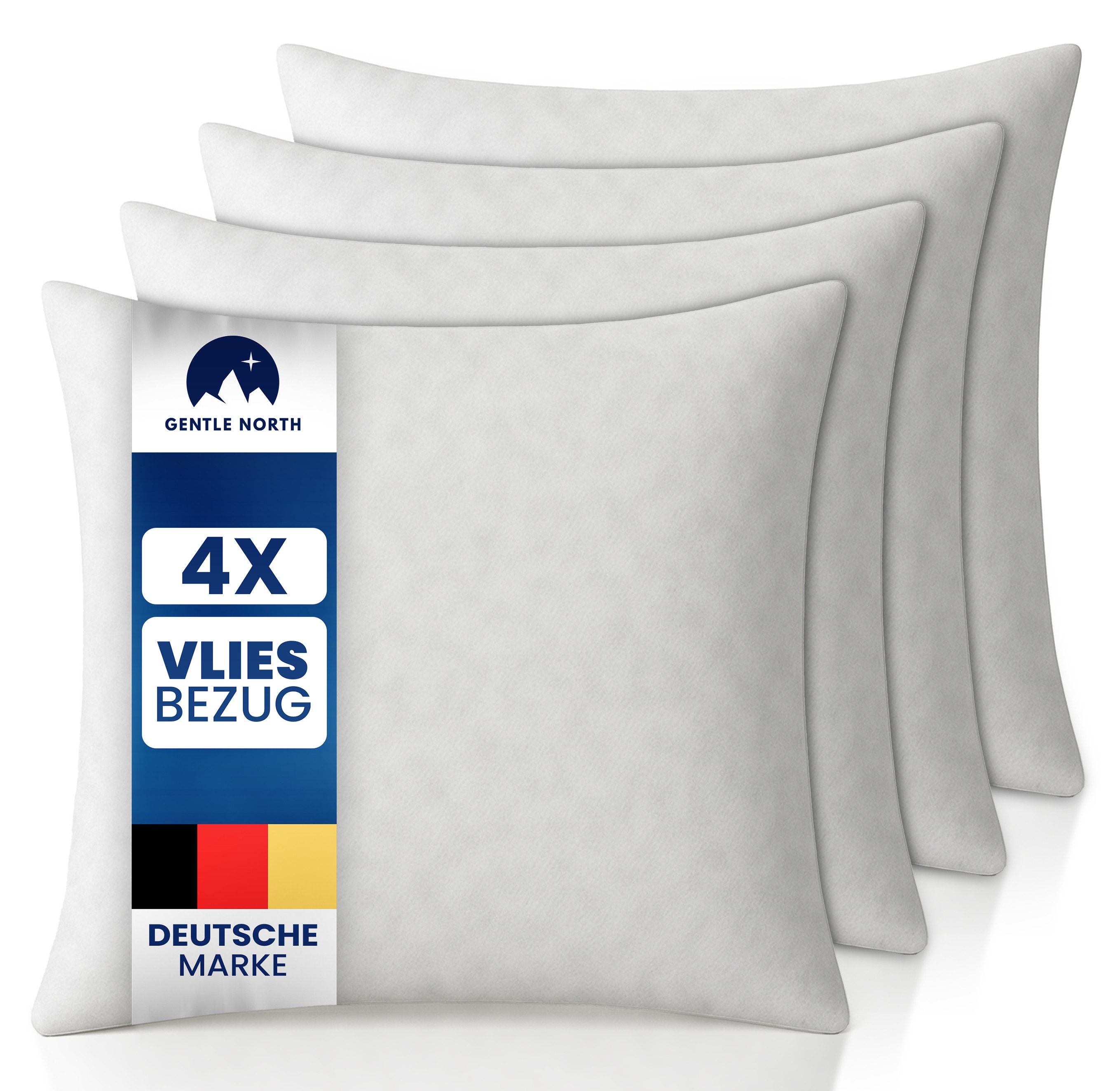 Gentle North Microfaserkissen 4er-Set Kopfkissen – Deko- & Füllkissen, weich und waschbar bis 40°C