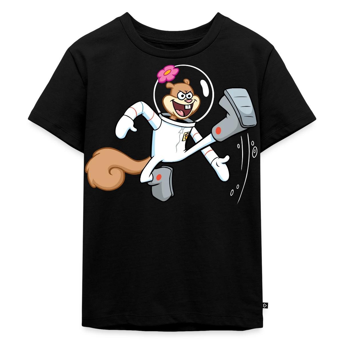 T-Shirt Spongebob Schwammkopf Sandy Cheeks Design Kinder Premium T-Shirt