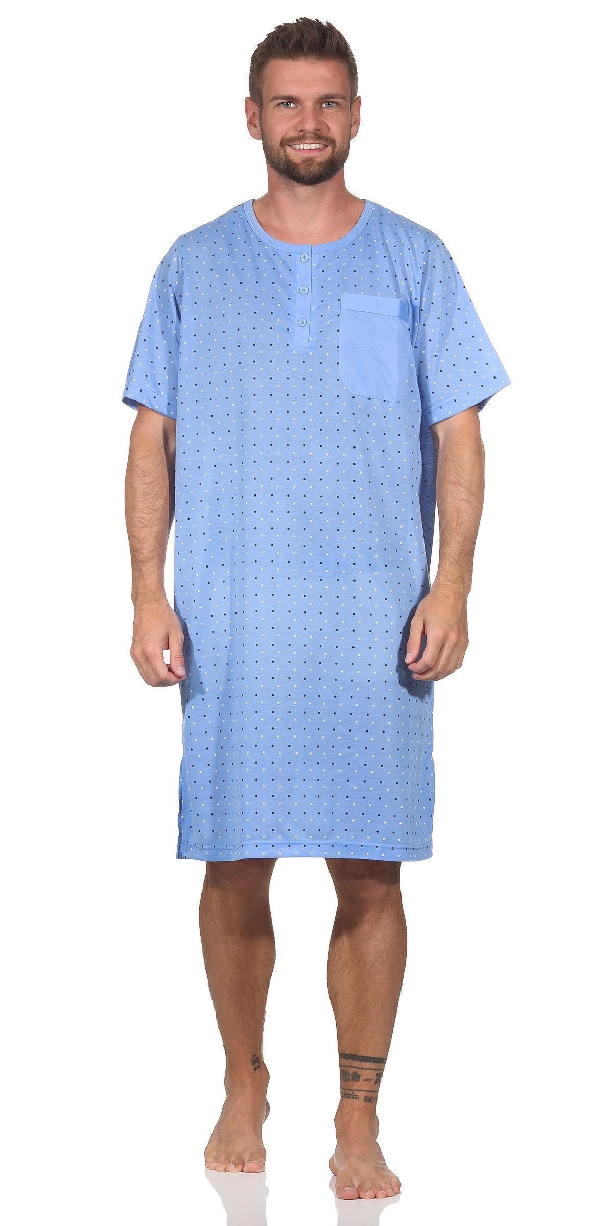 EloModa Nachthemd Herren Nachthemd Sommer Sleepshirt, günstig online kaufen