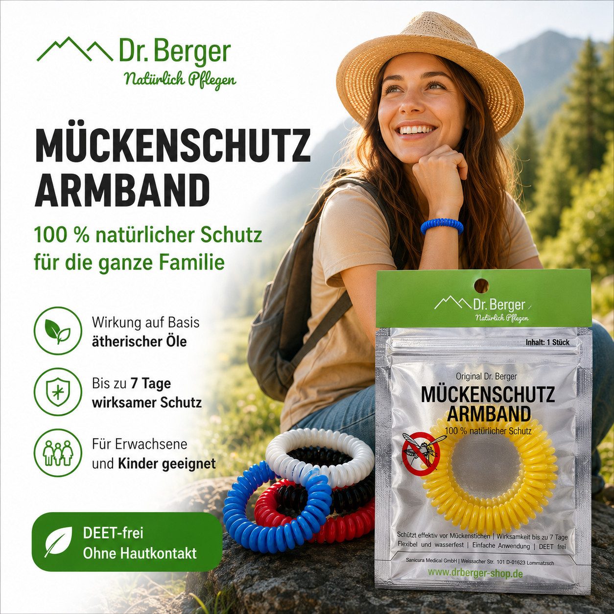 Dr. Berger Armband Original Dr. Berger Mückenarmband (5, 10, 5-tlg)