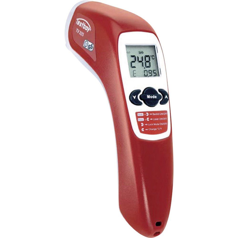 +500 Kontakt Testboy 325 Optik Testboy Infrarot-Thermometer °C - Infrarot-Thermometer 12:1 TV -60