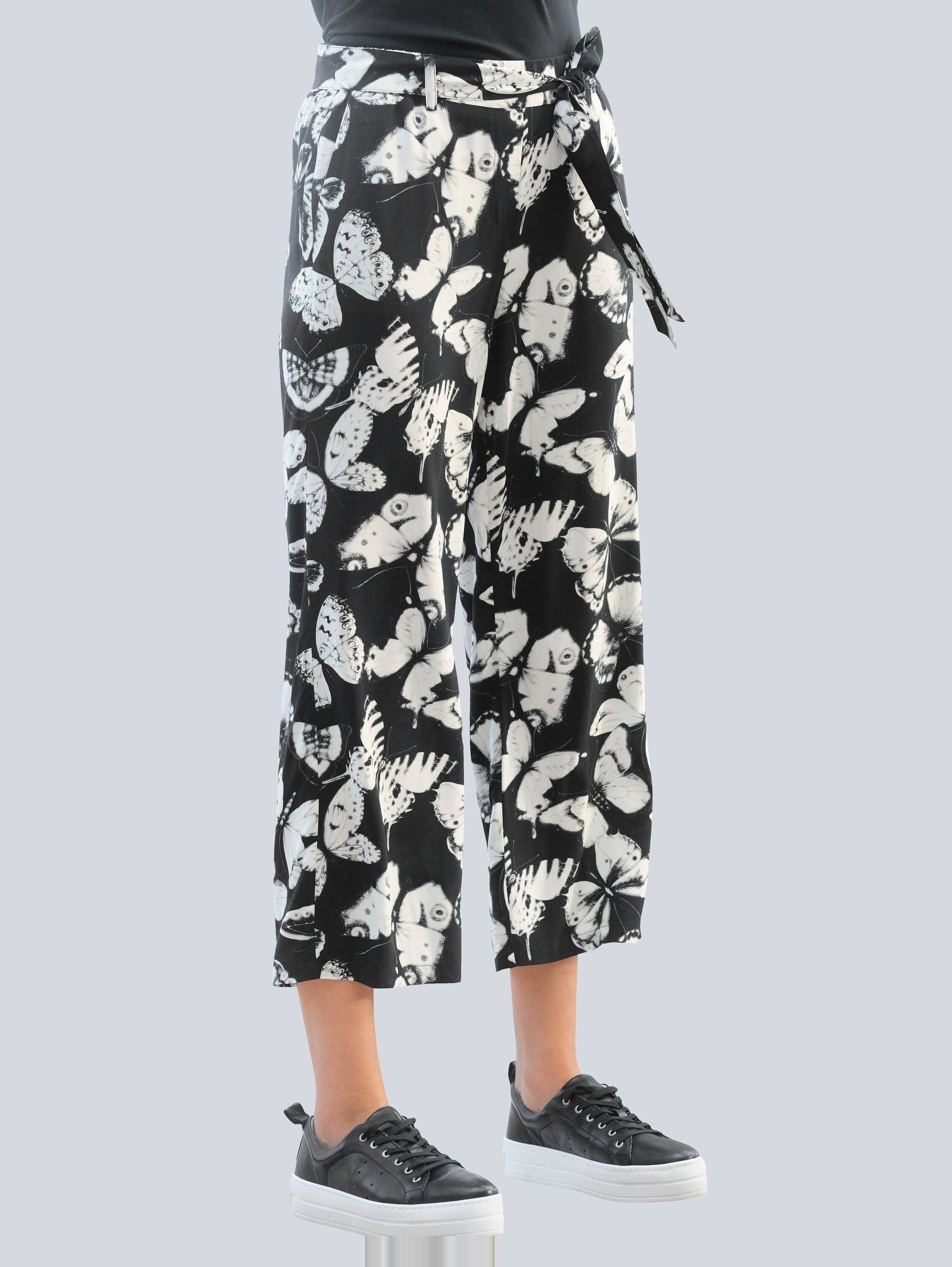 Alba Moda Stoffhose Hose mit exklusivem Alba Moda Druck