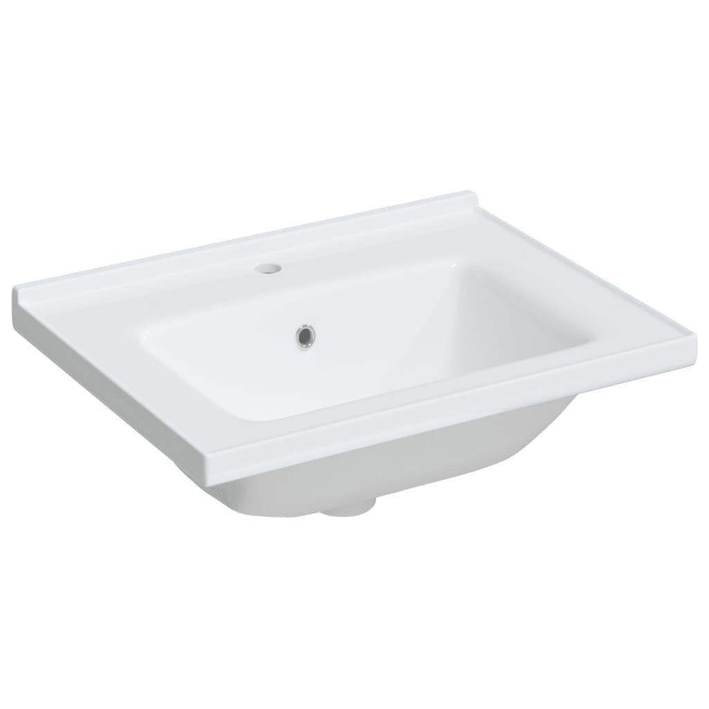 vidaXL Раковины Раковины Badezimmer Einbauwaschbecken Weiß 61x48x19,5 cm Rechteckig