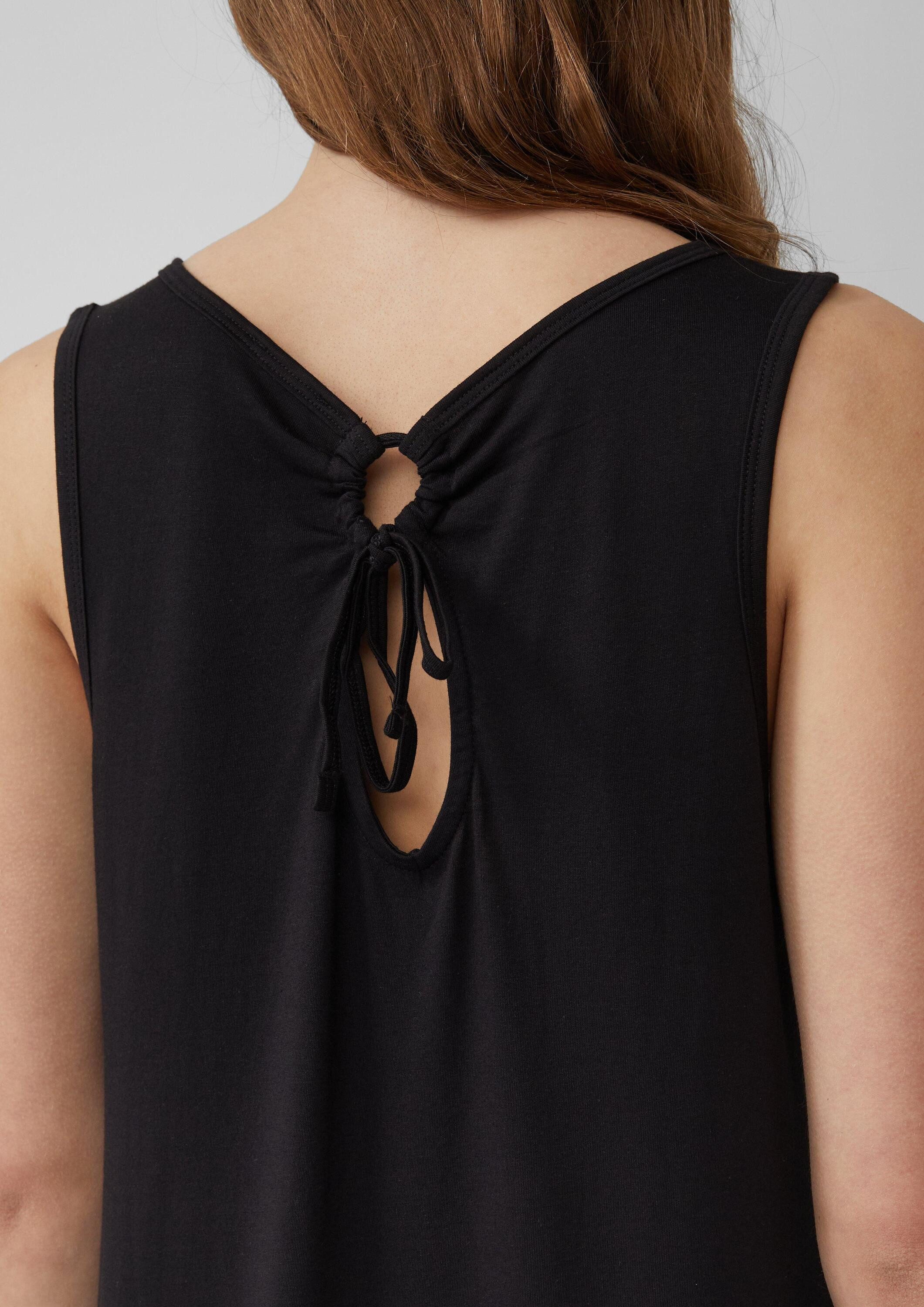 s.Oliver Minikleid Kleid Kurzes Jersey-Kleid mit Schleifendetail am Rücken