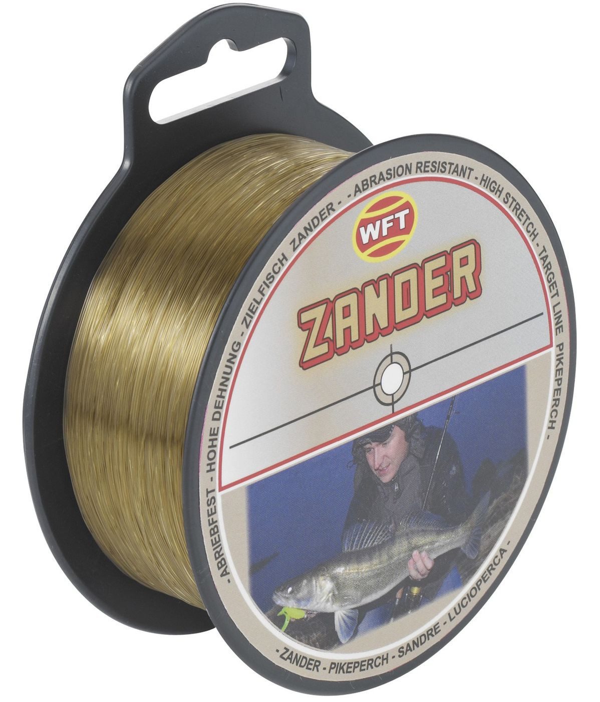Angelschnur WFT Zielfisch Zander 0,25mm 5,8kg 500m braun - monofile Angelschnur