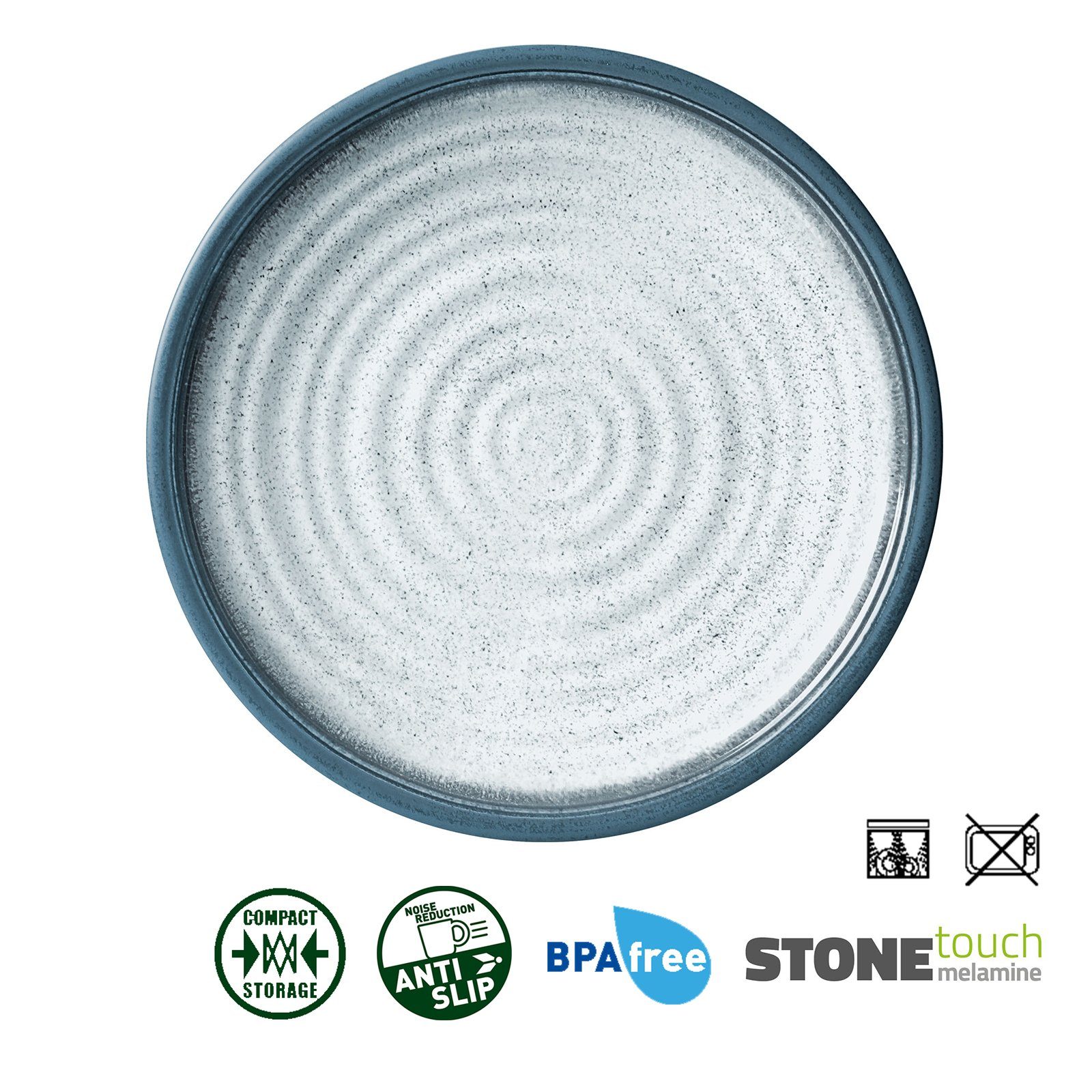 BRUNNER Geschirr-Set BRUNNER Campinggeschirr Set TUSCANY (8, 12, 16, 36-Teile) Rutschfest (8-tlg)