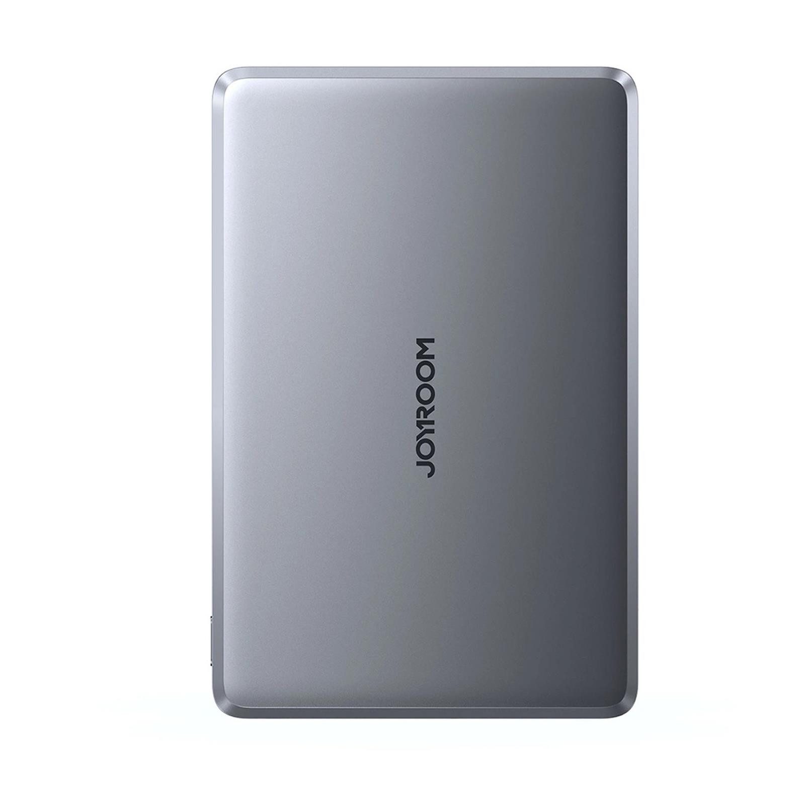 JOYROOM JR-PBM0 MagSafe kompatible Powerbank JR-PBM0 5000 mAh (5 V), Wireless Quick Charge Power Bank USB A und Type C Akku Pack Batterie