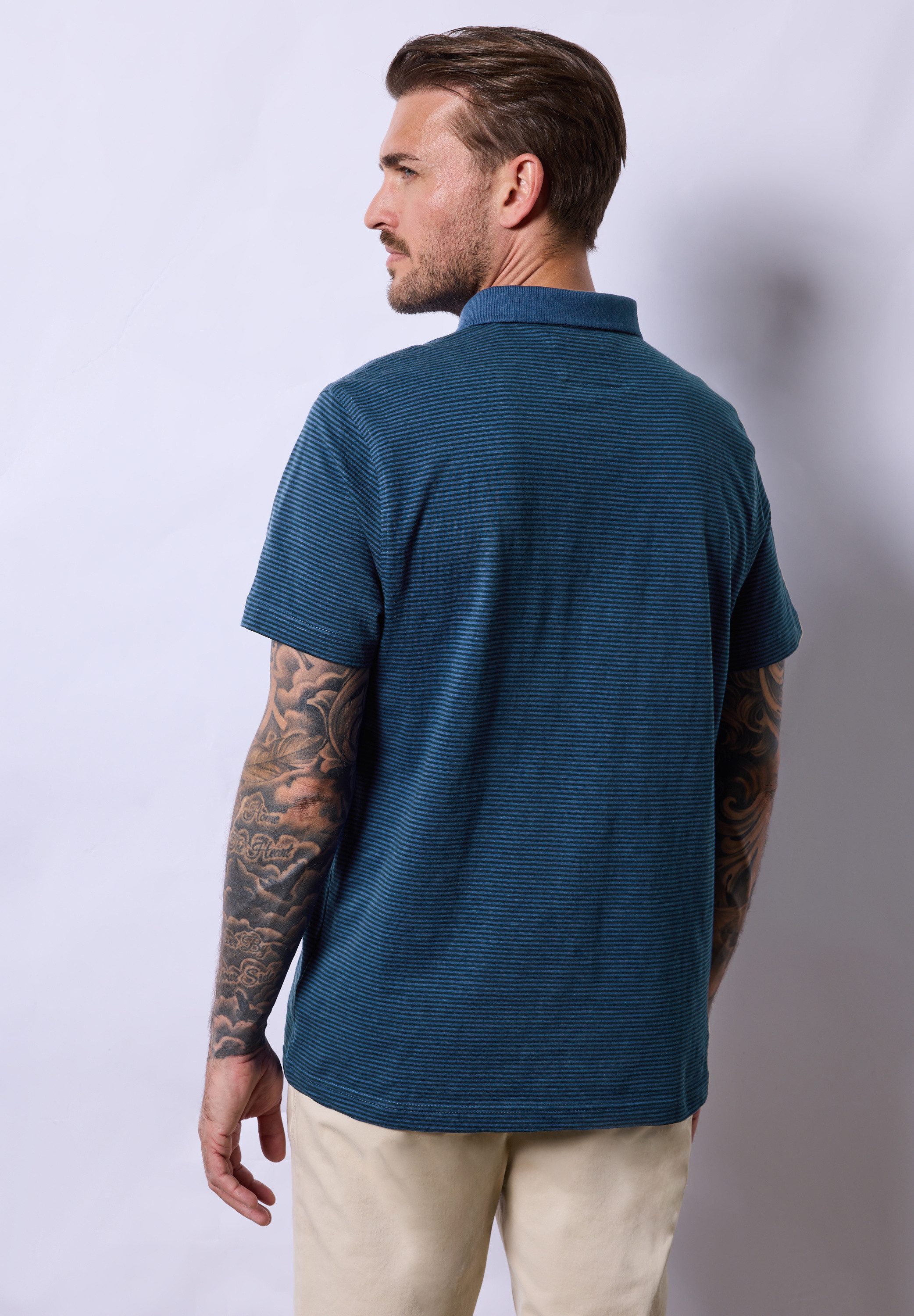 STREET ONE MEN Poloshirt aus reiner günstig online kaufen