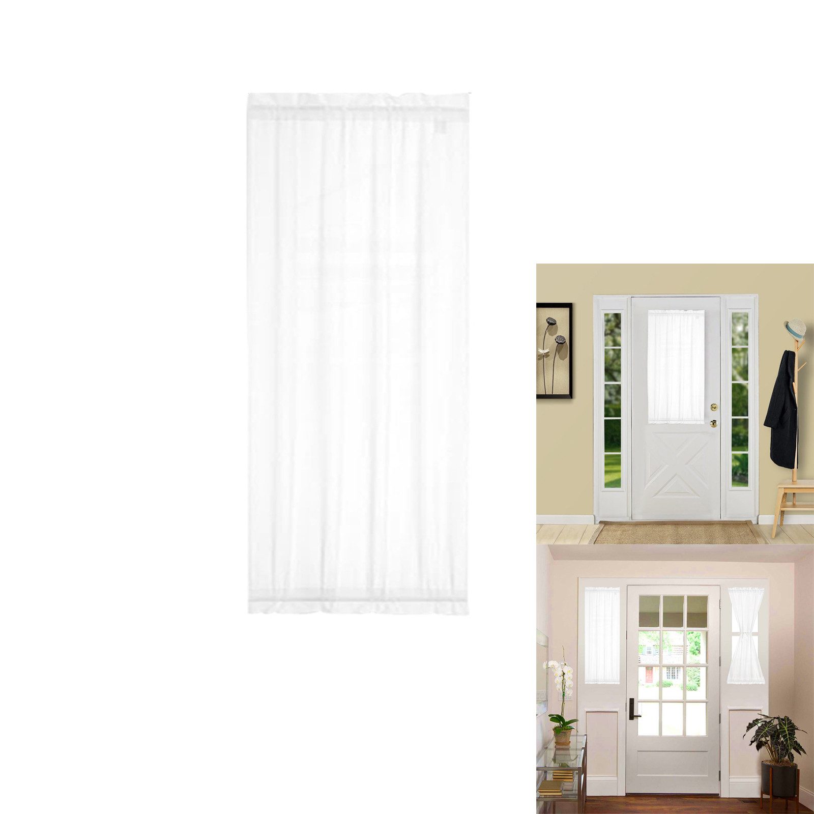 BTTO V&G Türvorhang Stabtaschenvorhänge Blickdicht-Vorhänge, Sichtschutz Ku günstig online kaufen