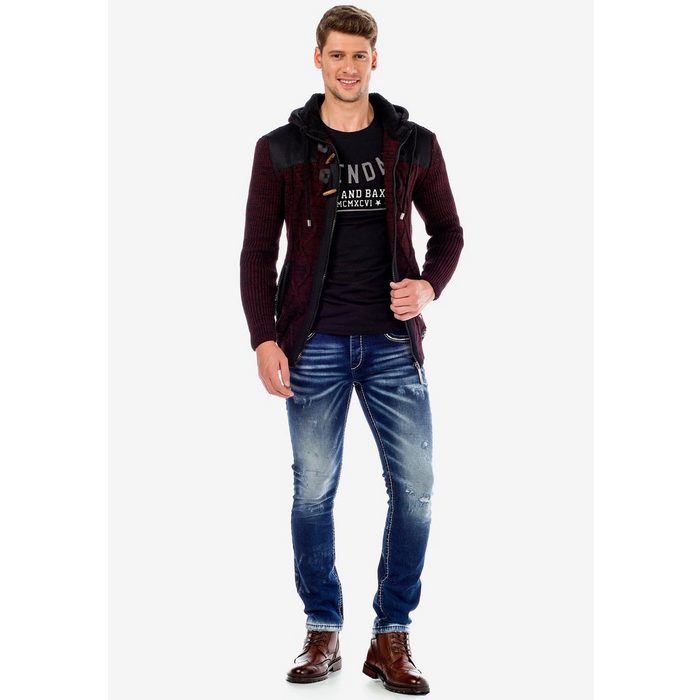 Cipo &amp; Baxx Slim-fit-Jeans im Worn Washed Look in Straight Fit NZ9527