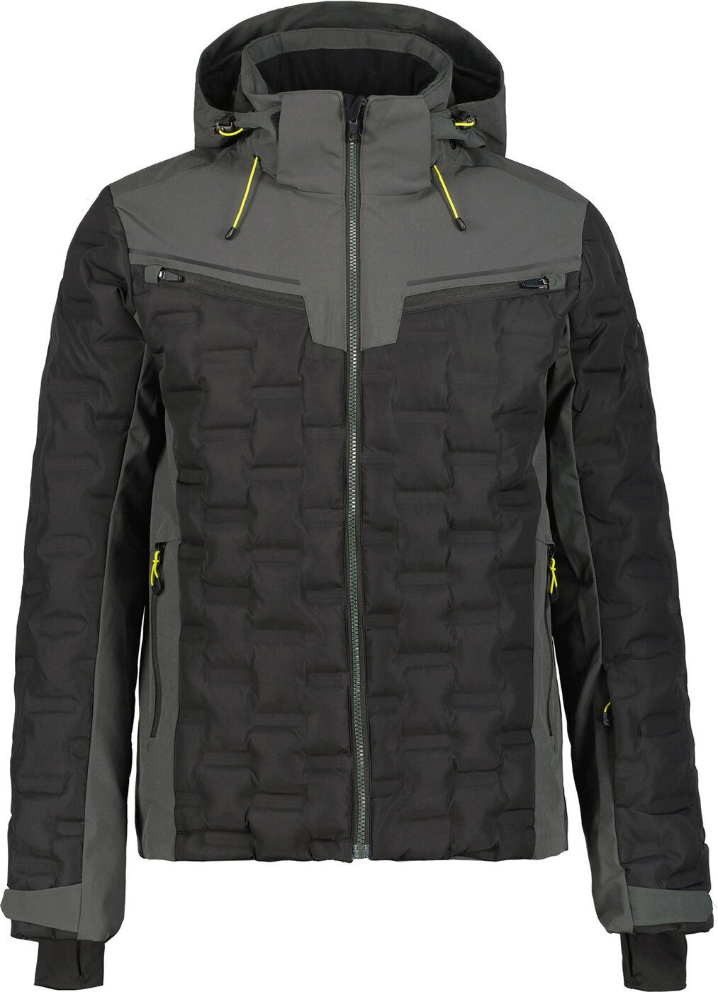 Skijacke ICEPEAK EMMET wattierte Jacke Winterjacke für Herren DUNKEL GRÜN