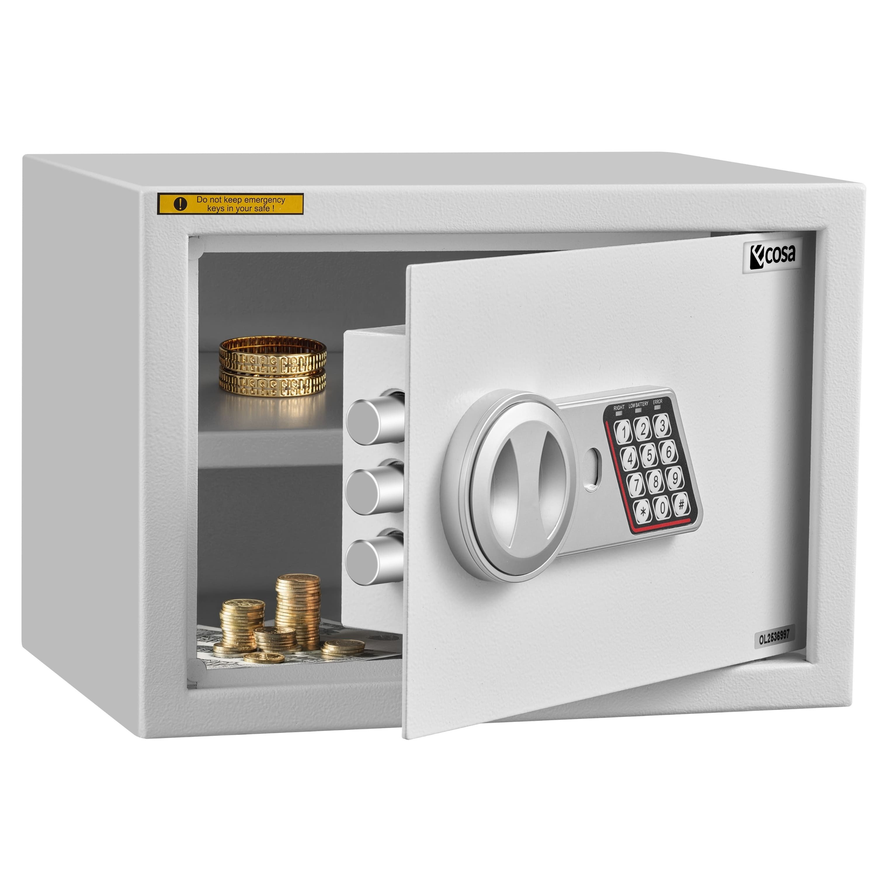 ecosa Möbeltresor EO-5061, Gepolsterter Innenraum zum Schutz Ihrer Wertgegenstände