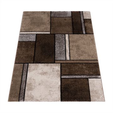 Teppich Wohnzimmer Teppich Modern Trendig Meliert Kariert, Paco Home, Läufer, Höhe: 17 mm