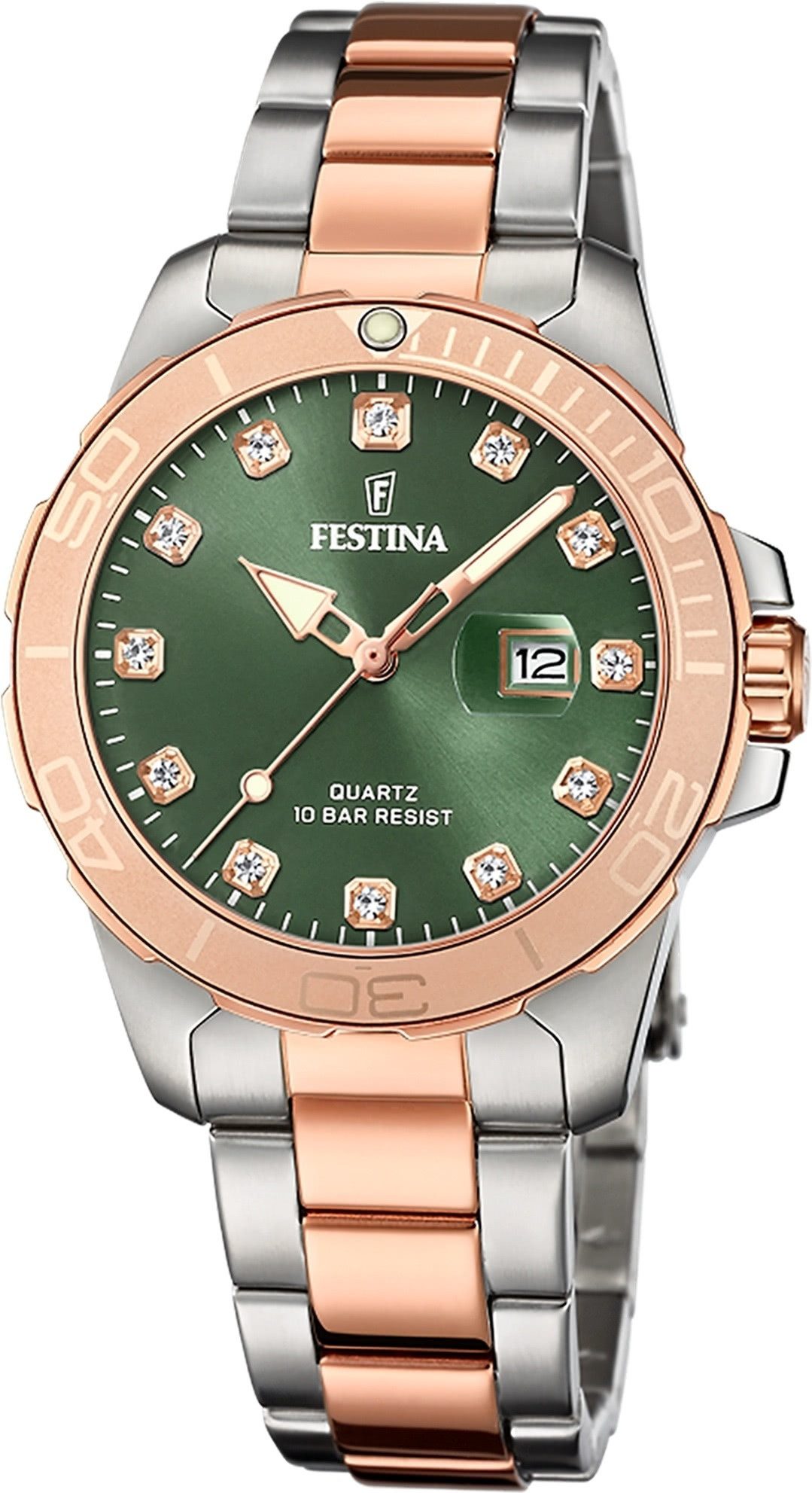 Festina Quarzuhr Festina Damenuhr Edelstahl silber günstig online kaufen