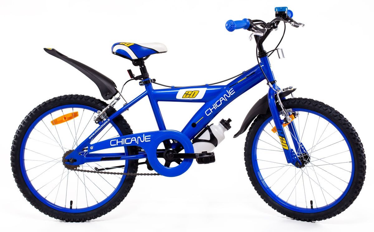 T&Y Trade Kinderfahrrad 20 Zoll Kinder Jungen Fahrrad Jungenfahrrad Kinderfahrrad Chicane Blau, 1 Gang, Seitenständer, Schutzbleche, Trinkflasche, Klingel