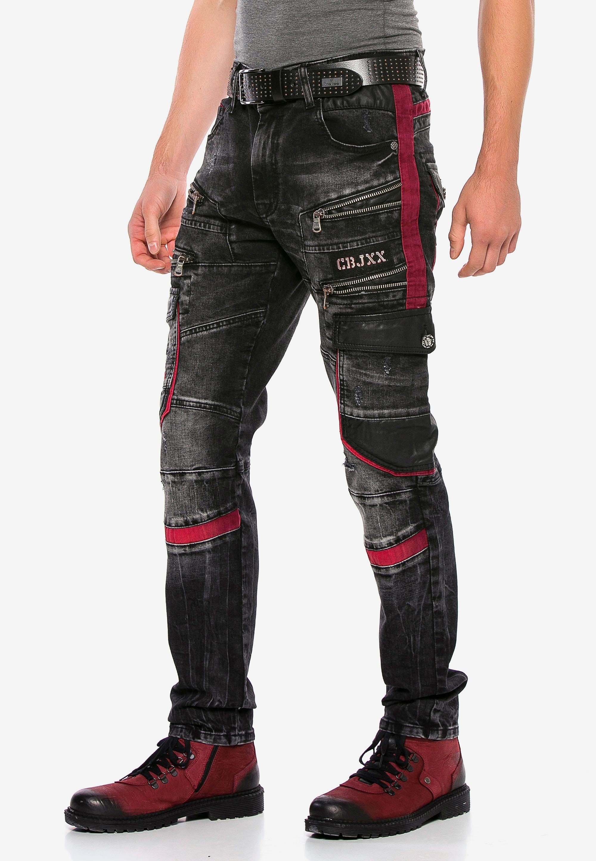 Cipo & Baxx Elementen Jeans auffälligen mit Bequeme