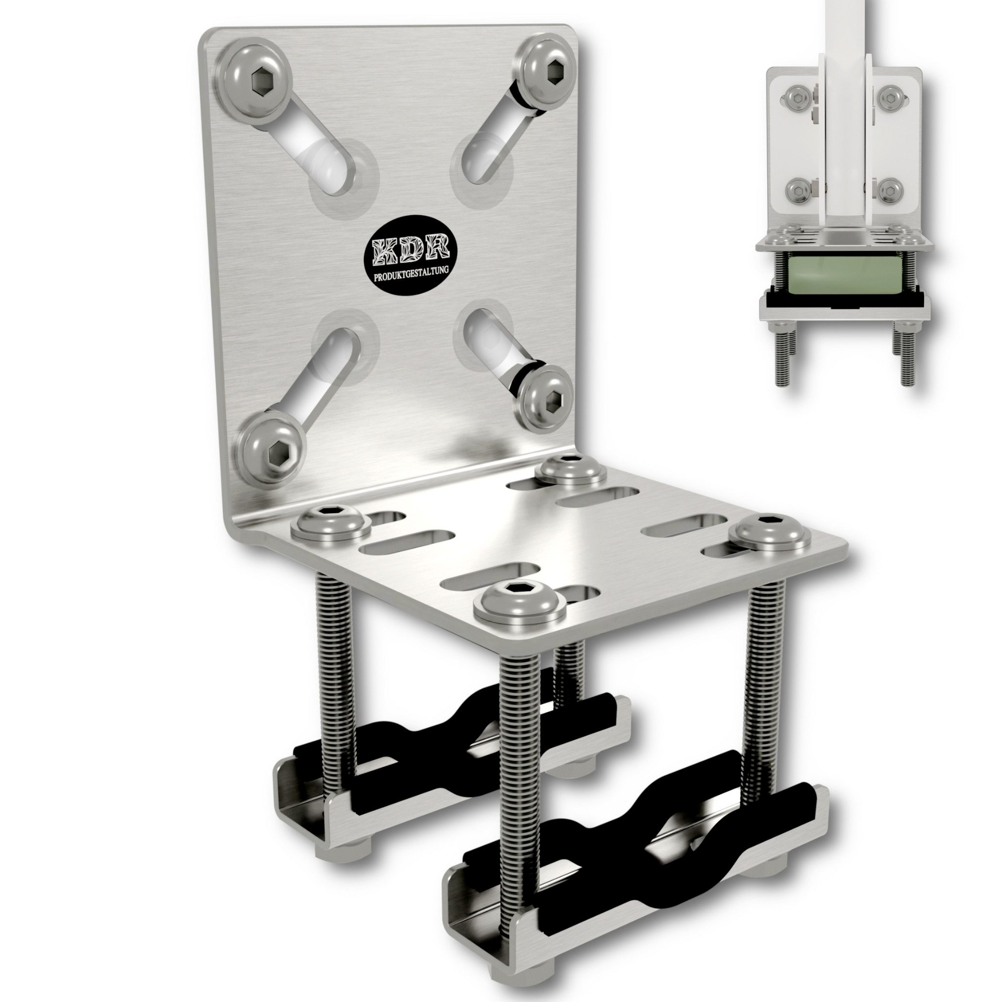 KDR Produktgestaltung Balkonsichtschutz Balkonfächerhalter Geländer Markisenhalterung für Balkonfächer