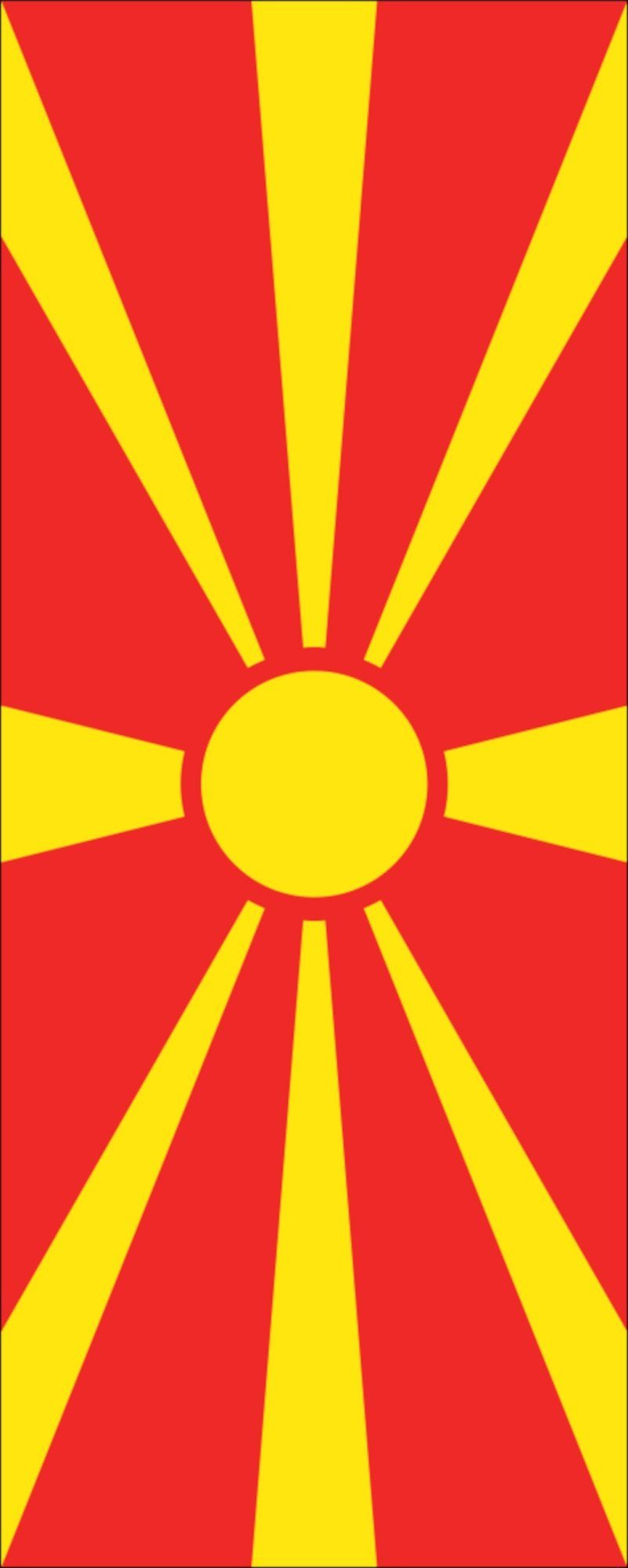 flaggenmeer Flagge Flagge Nordmazedonien 110 g/m² Hochformat