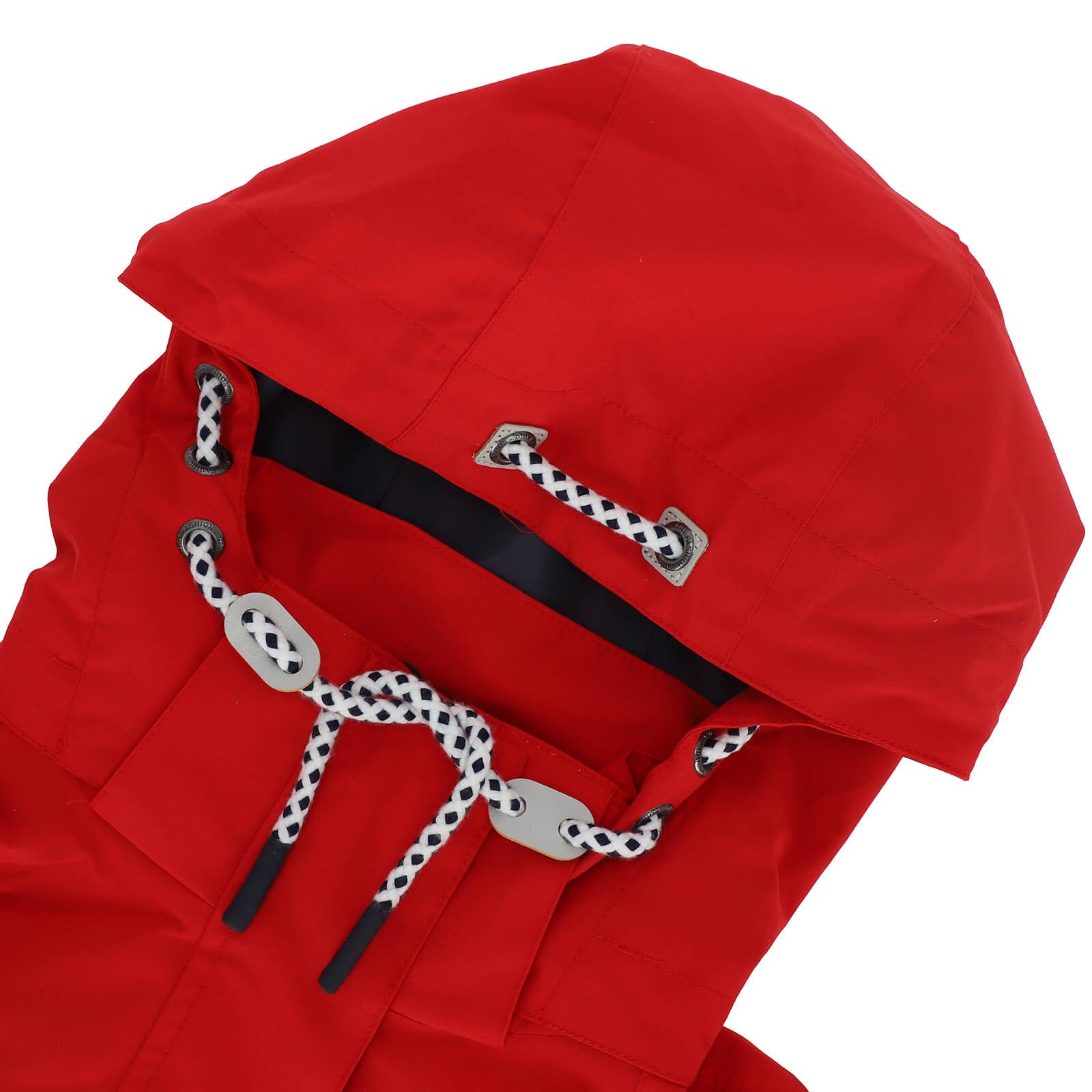 Dry Fashion Funktionsmantel Leer Damen Funktionsjacke Wasserdicht - Outdoor-Jacke Mantel Winddicht Atmungsaktiv, Verschweißte Nähte, Verstellbare und abnehmbare Kapuze