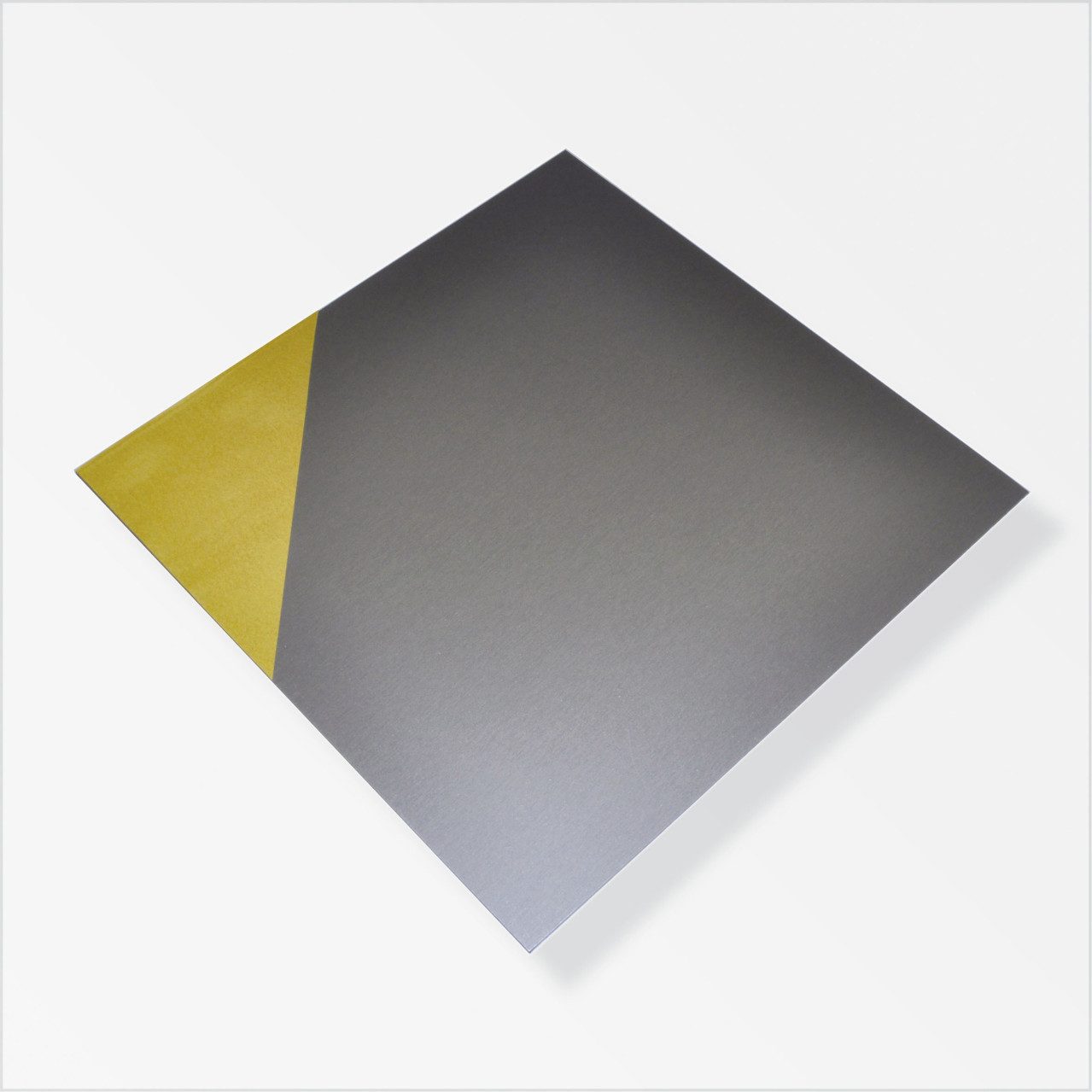 alfer Schneide- und Abdeckplatte alfer Kunststoffplatte, heißgeprägt 300 x 300 mm, Aluminium