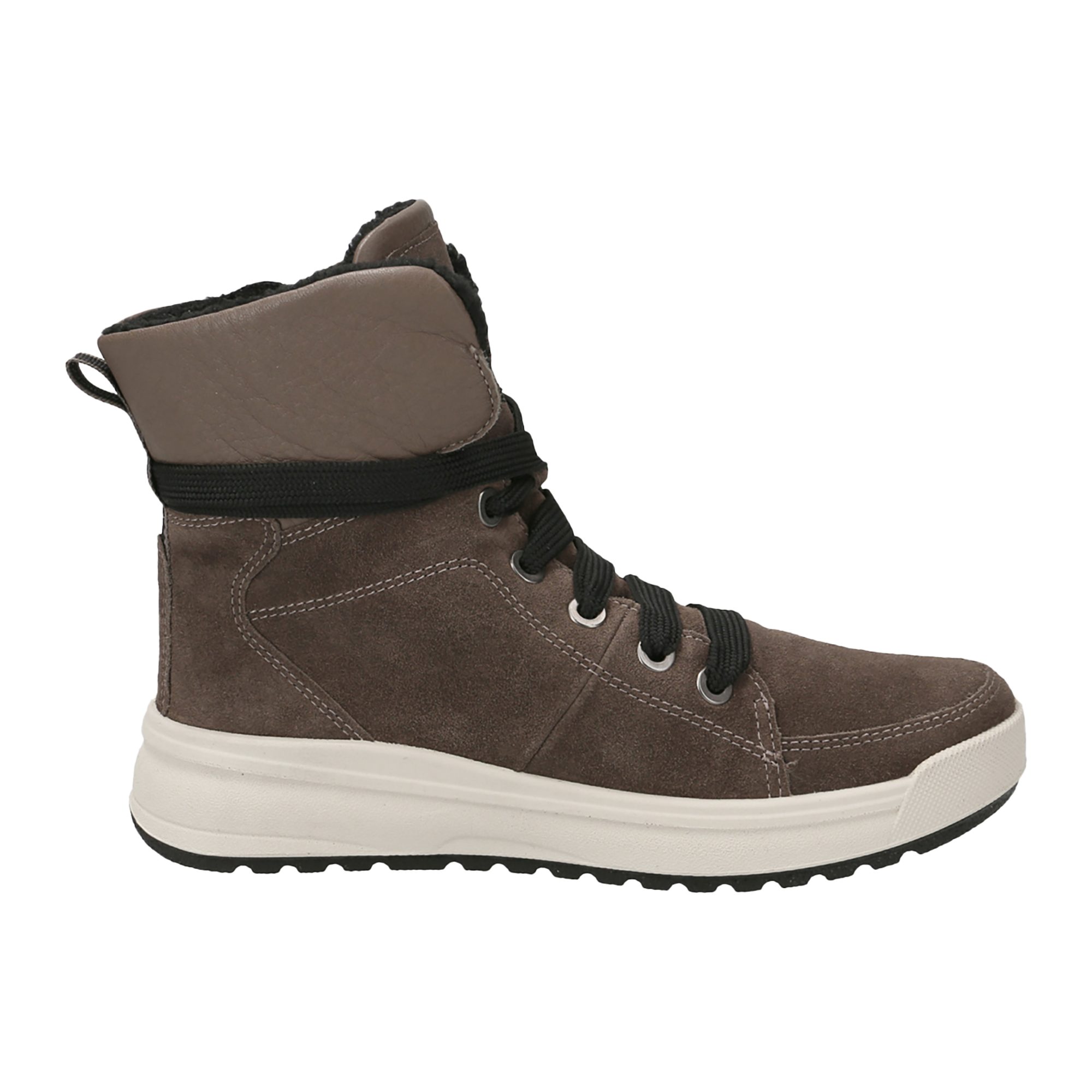 ARA Damen Nature Stiefelette Aus Leder – Flache Stiefelette Mit Wollfutter Für Herbst & Winter