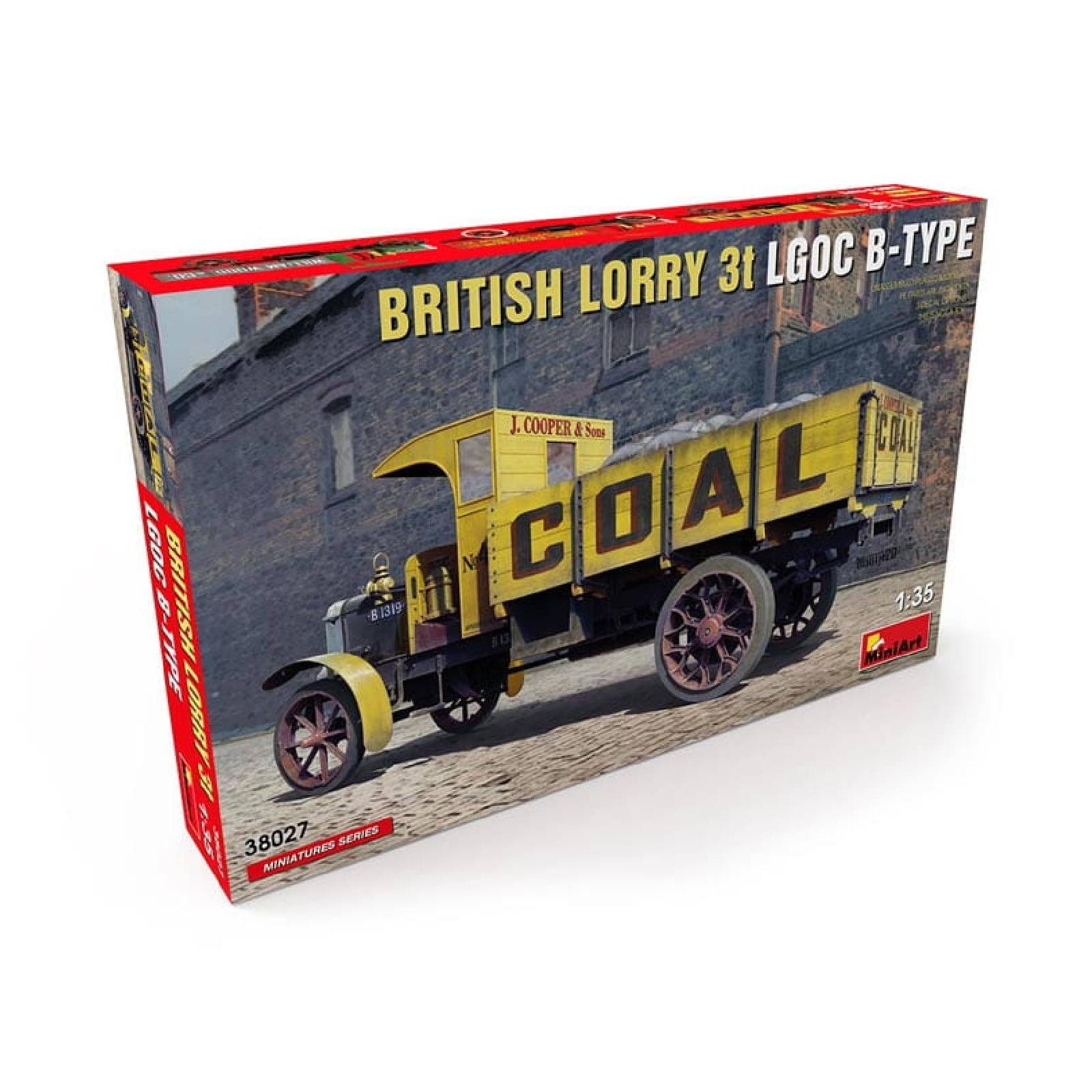 MiniArt Modellbausatz British Lorry LGOC 3t B-Type / 1:35, Maßstab 1:35