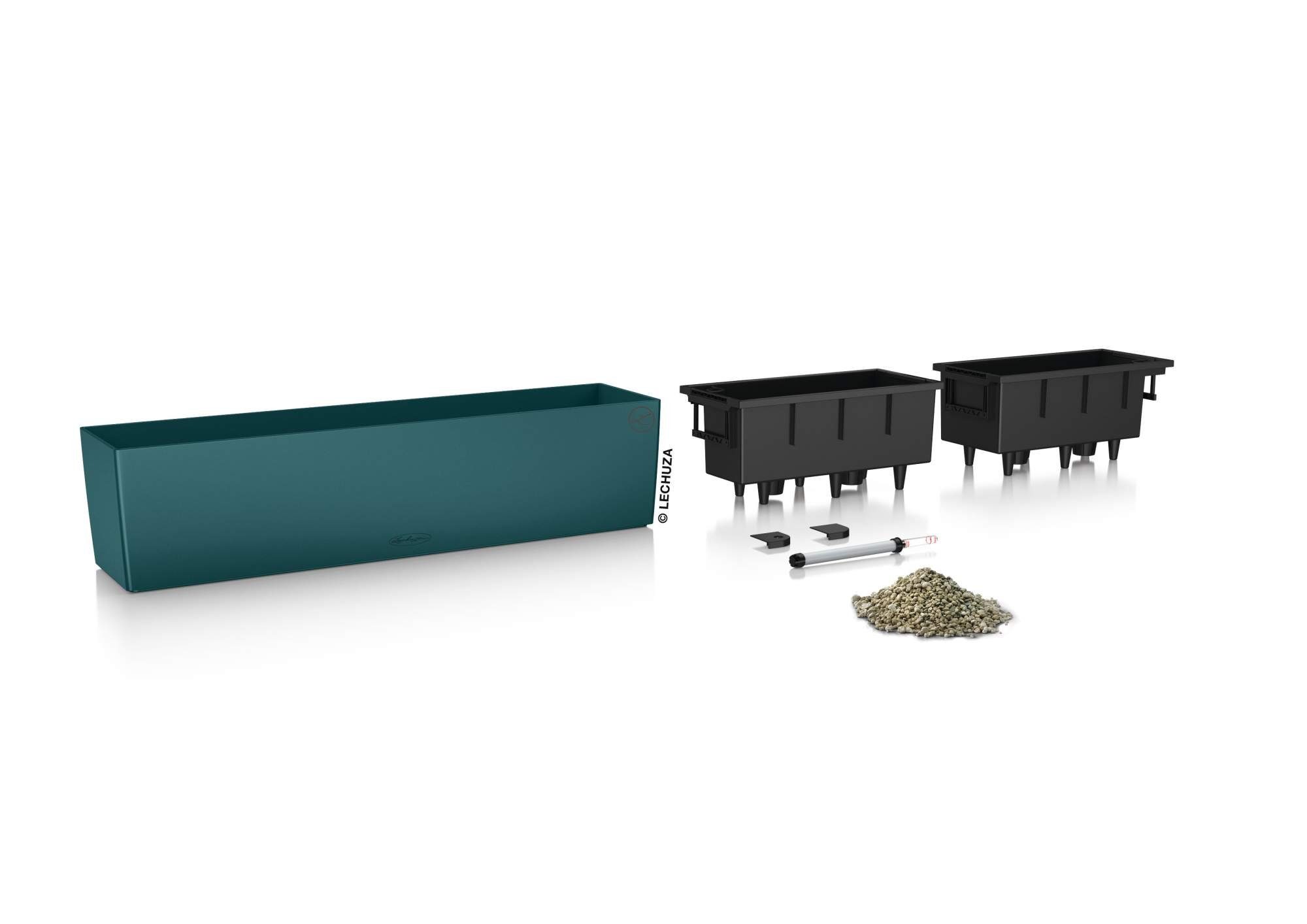 Lechuza® Balkonkasten Balconera Color 80 Petrolblau günstig online kaufen