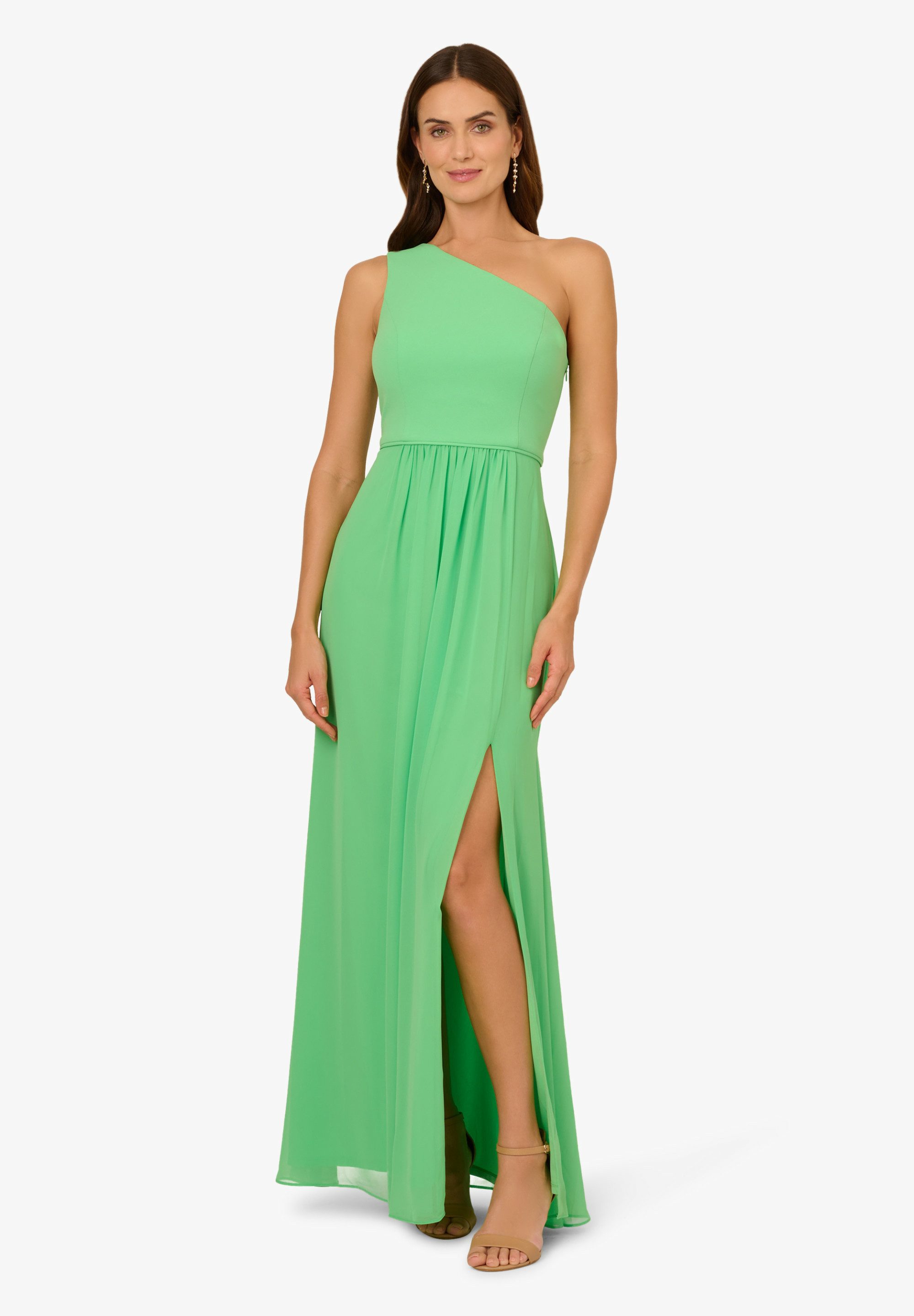 Adrianna Papell Abendkleid One Shoulder Chiffon günstig online kaufen